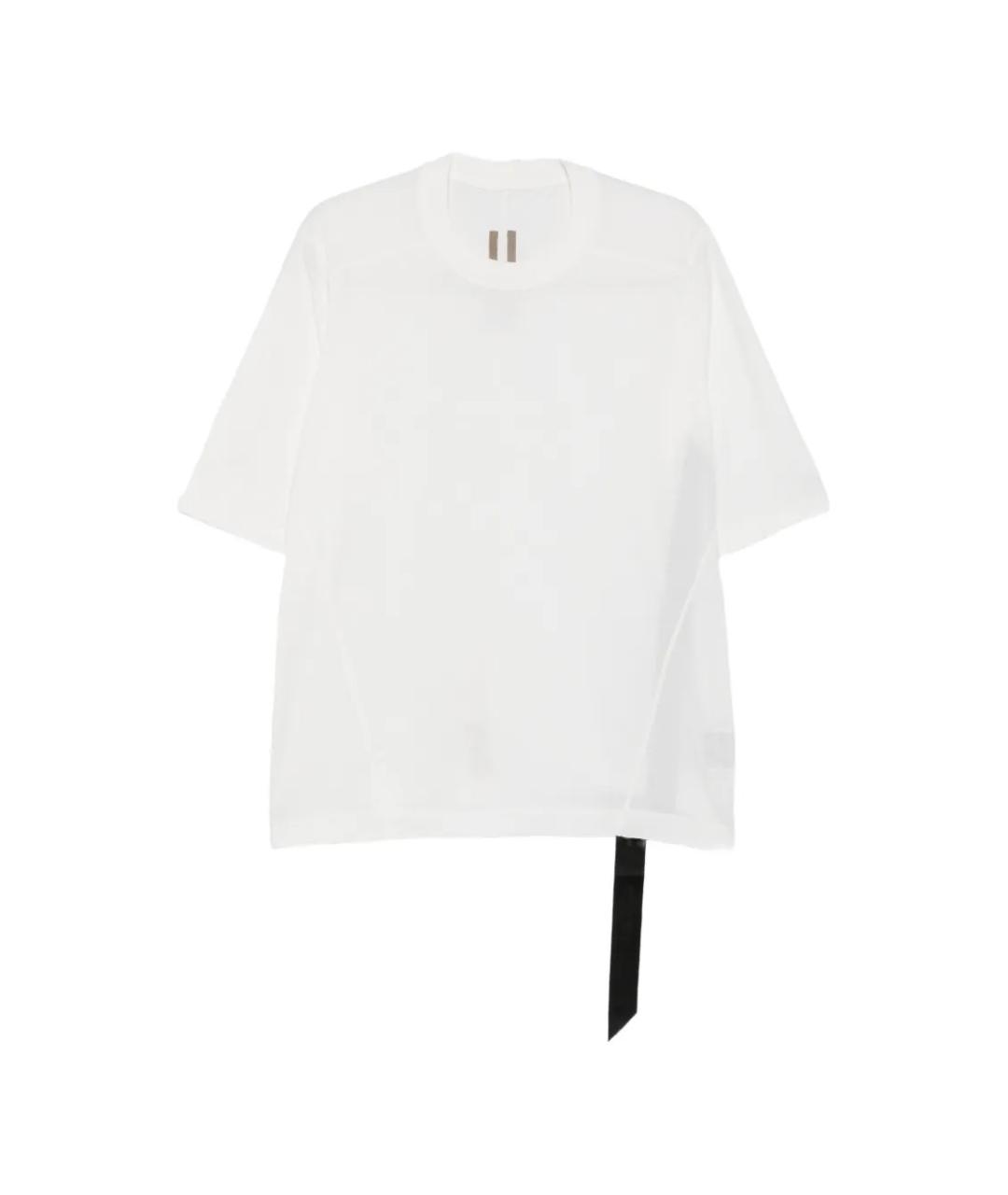 RICK OWENS DRKSHDW Белая хлопковая футболка, фото 1