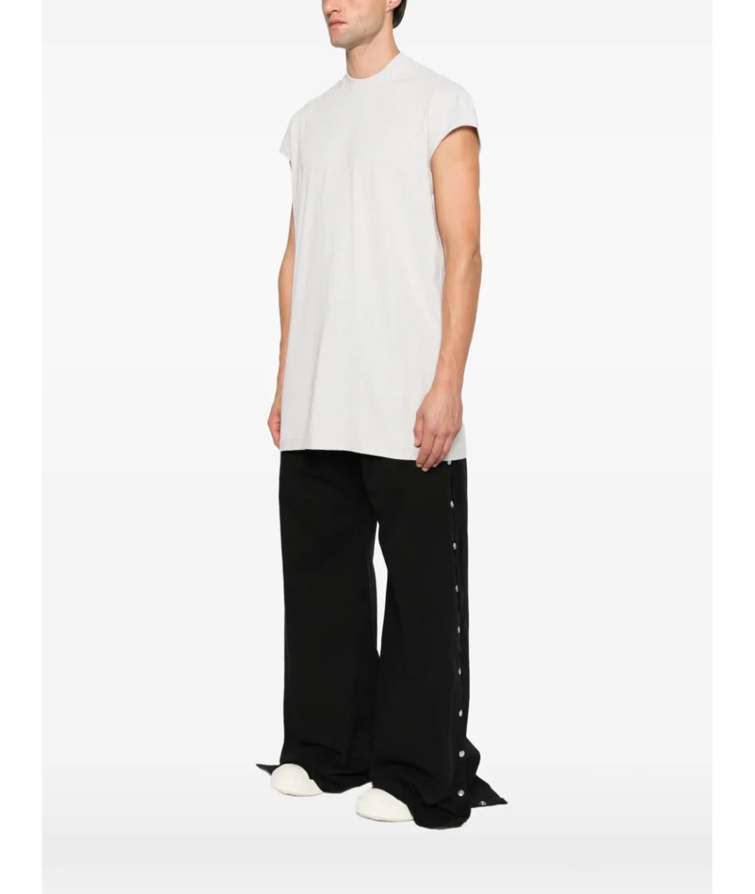 RICK OWENS DRKSHDW Белая хлопковая футболка, фото 3