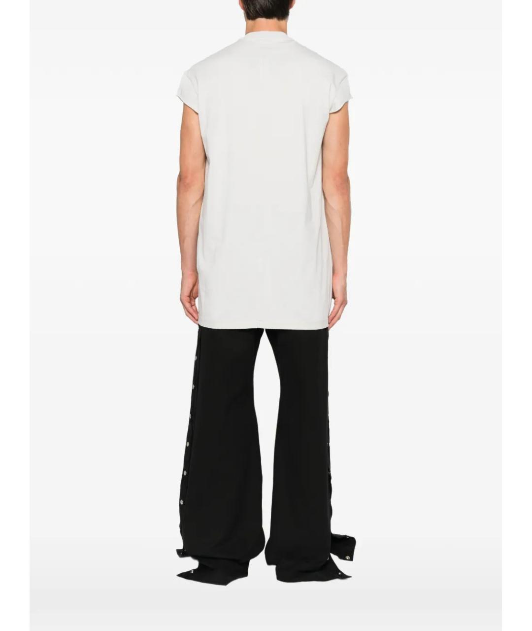 RICK OWENS DRKSHDW Белая хлопковая футболка, фото 4