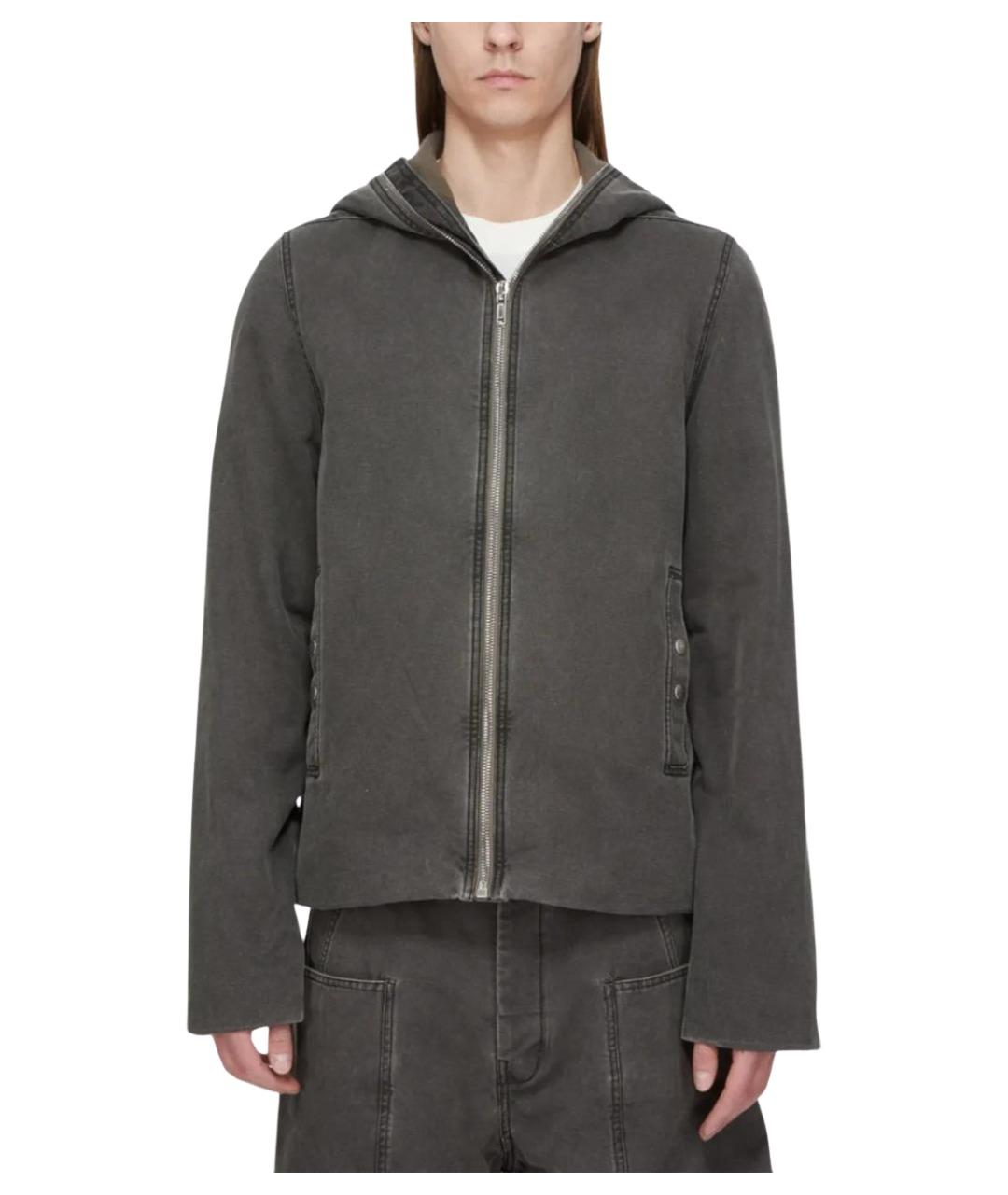RICK OWENS DRKSHDW Серая хлопковая куртка, фото 1