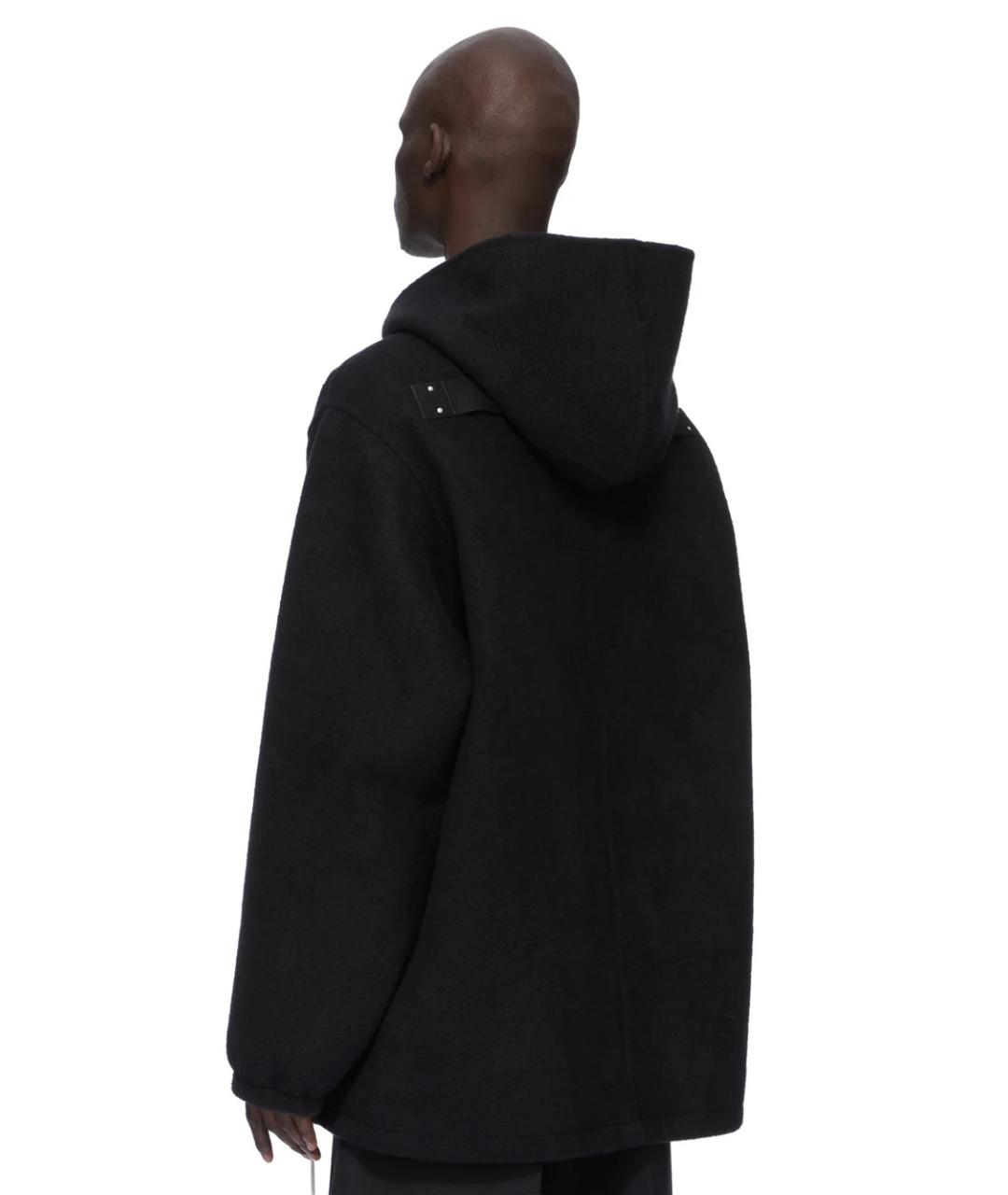 RICK OWENS Черное кашемировое пальто, фото 3