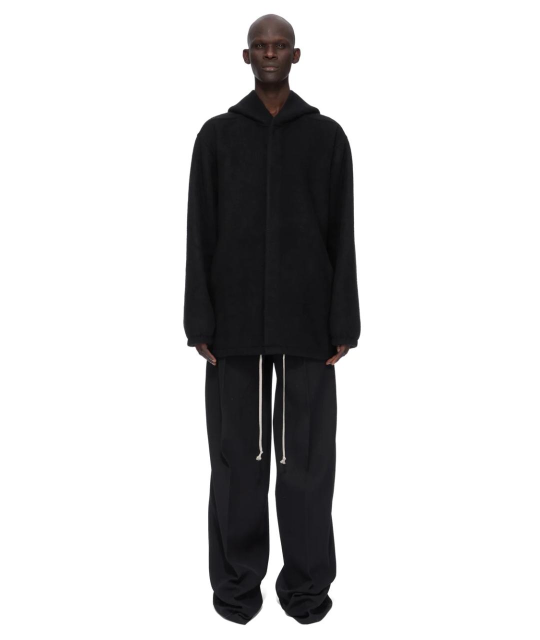 RICK OWENS Черное кашемировое пальто, фото 9
