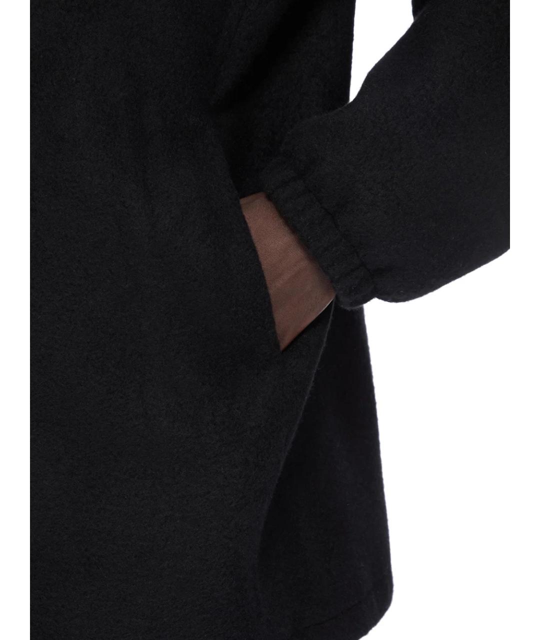 RICK OWENS Черное кашемировое пальто, фото 6
