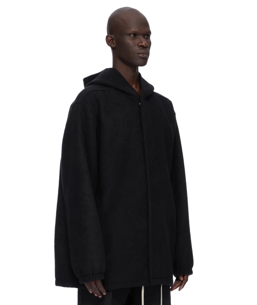 RICK OWENS Черное кашемировое пальто, фото 2