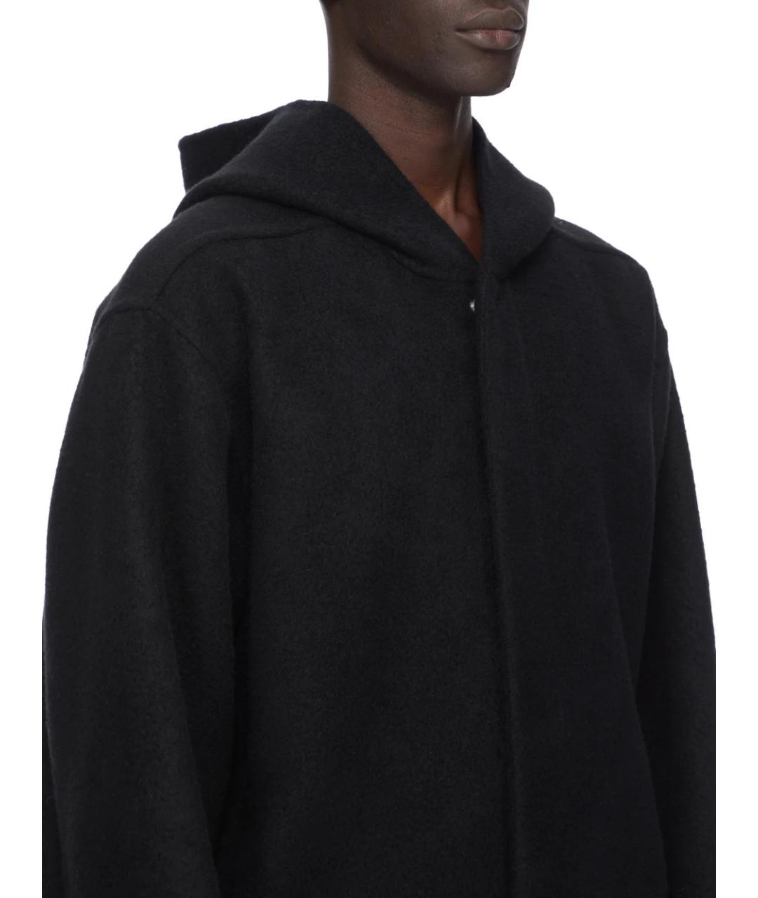 RICK OWENS Черное кашемировое пальто, фото 4