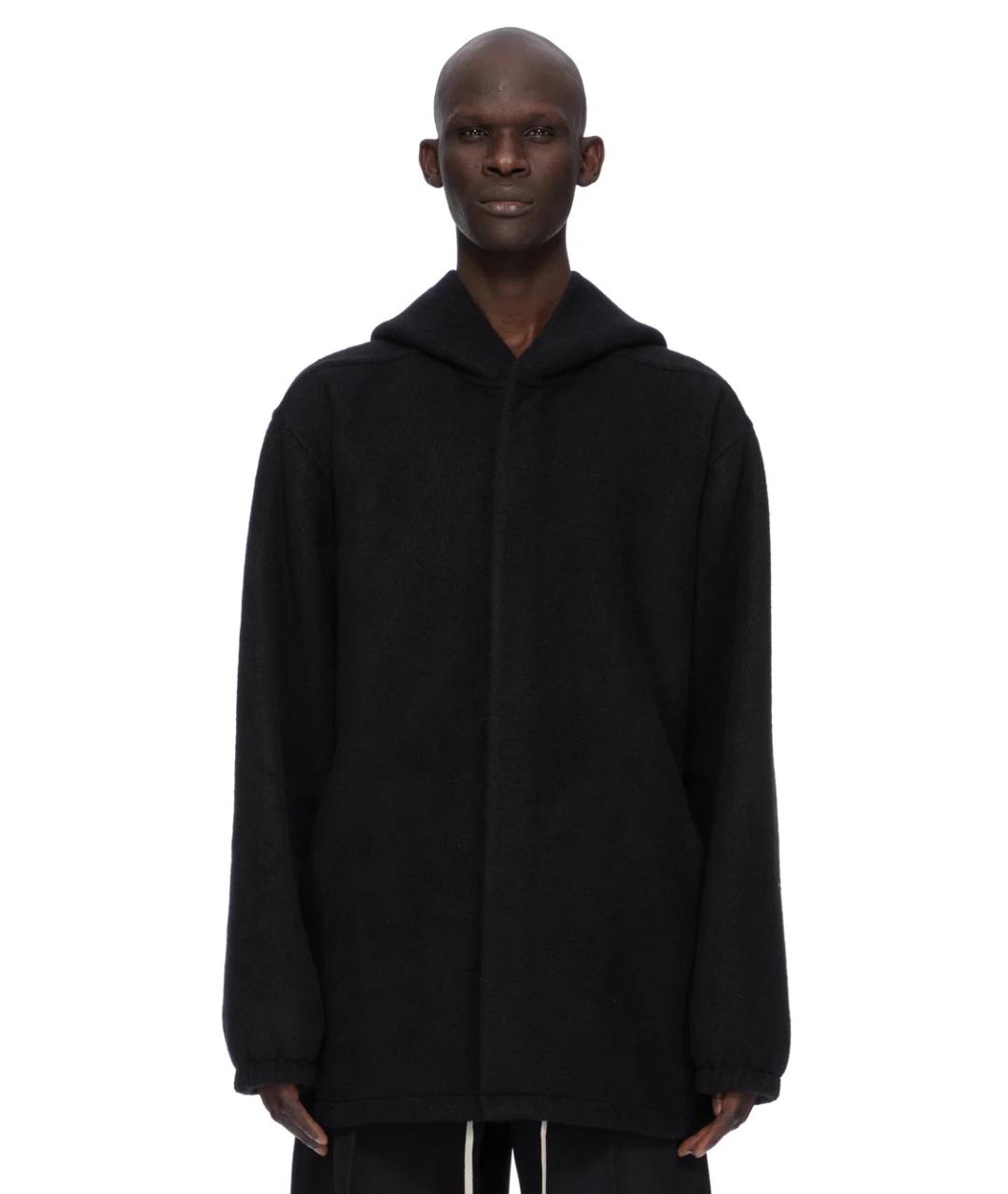 RICK OWENS Черное кашемировое пальто, фото 1