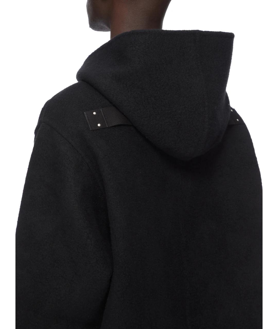 RICK OWENS Черное кашемировое пальто, фото 5