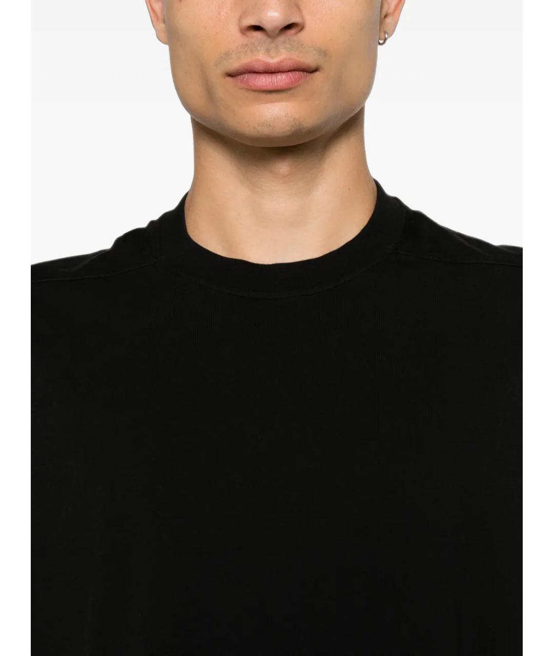 RICK OWENS DRKSHDW Черная хлопковая футболка, фото 5