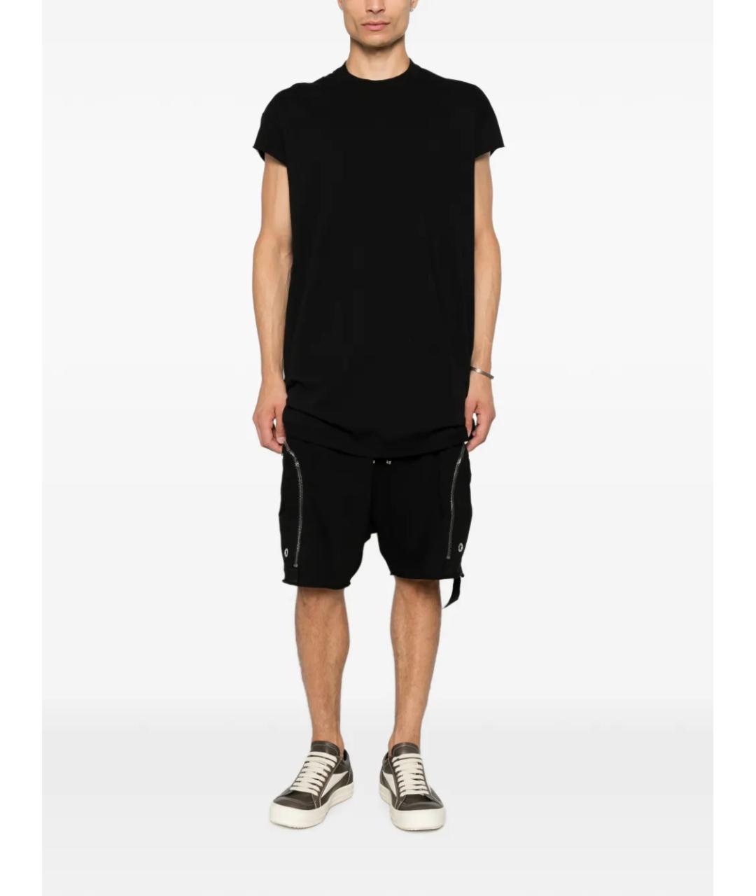 RICK OWENS DRKSHDW Черная хлопковая футболка, фото 2