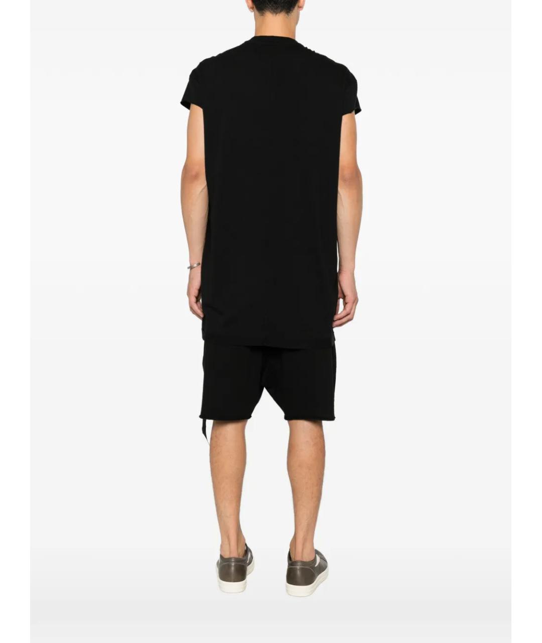 RICK OWENS DRKSHDW Черная хлопковая футболка, фото 4