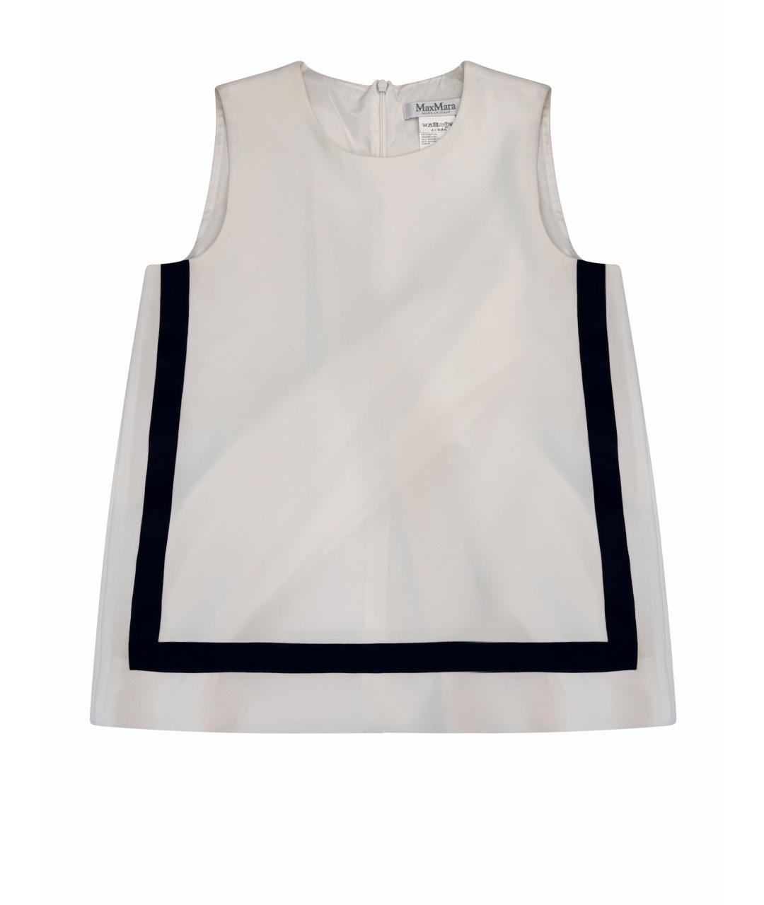 MAX MARA Белая ацетатная блузы, фото 1