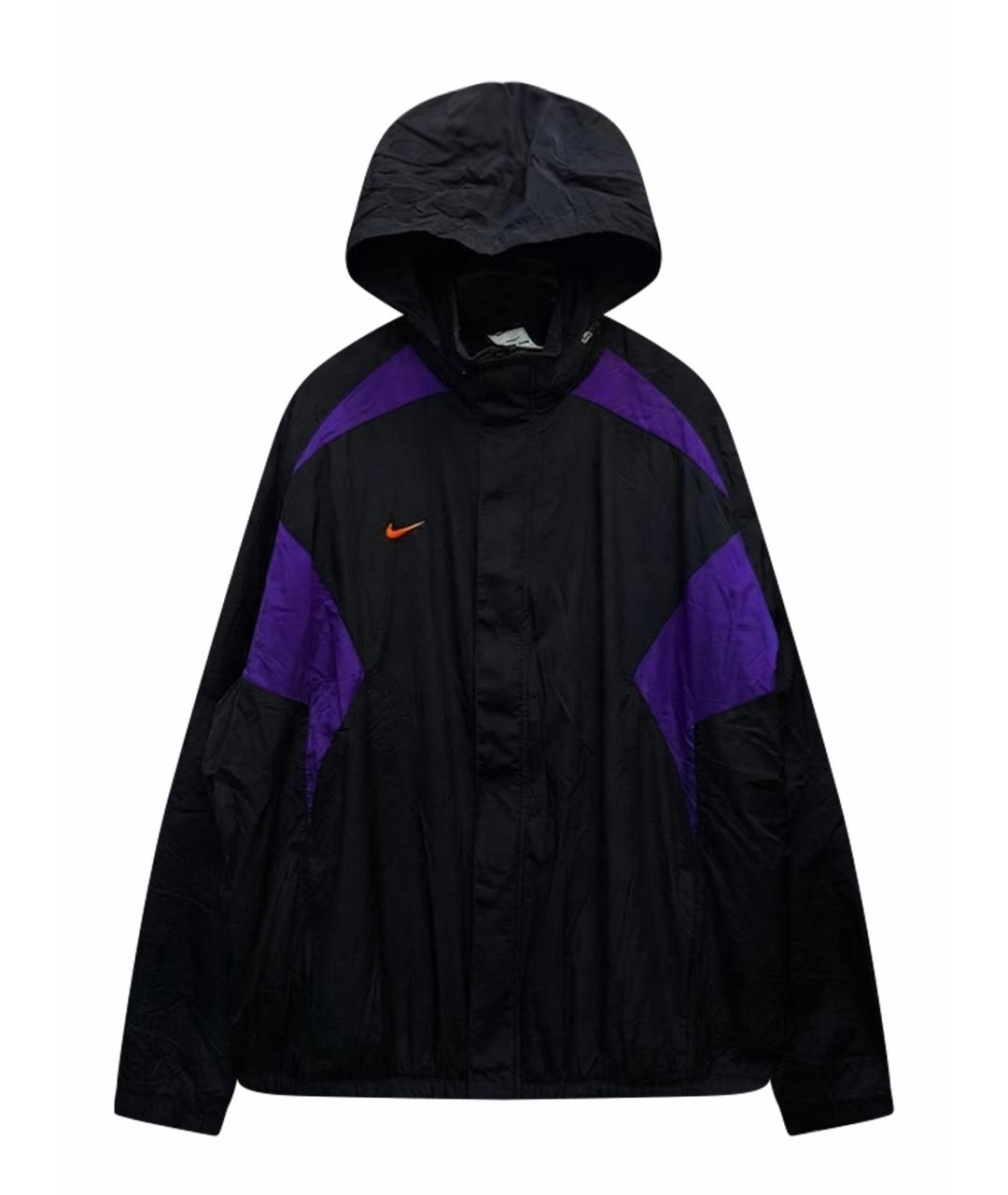 NIKE Черная полиамидовая куртка, фото 1