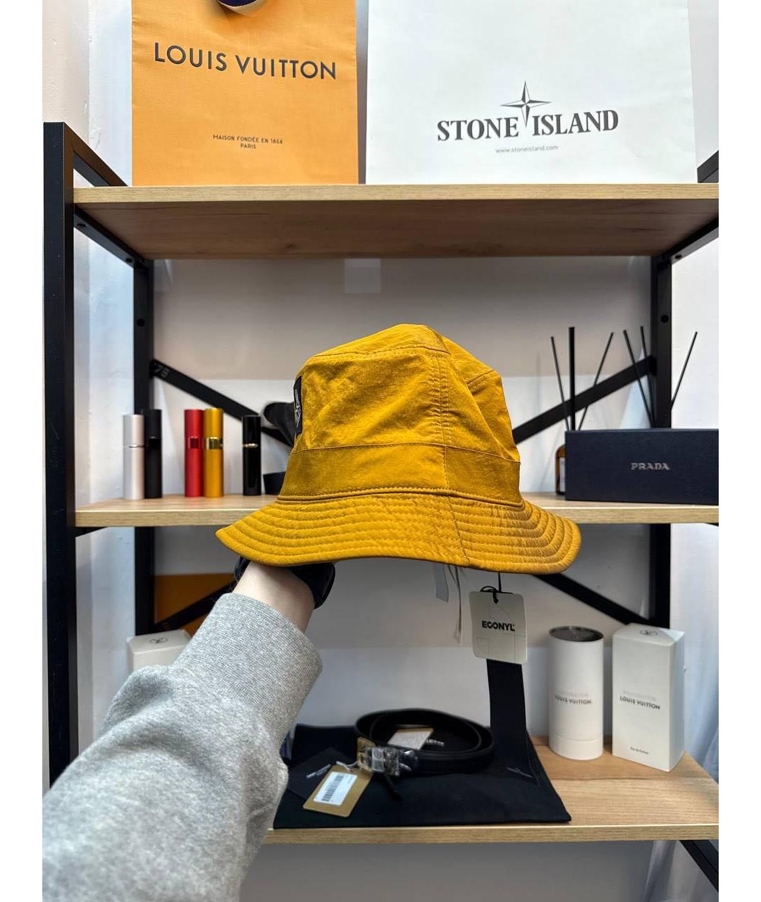 STONE ISLAND Горчичная кепка/бейсболка, фото 3