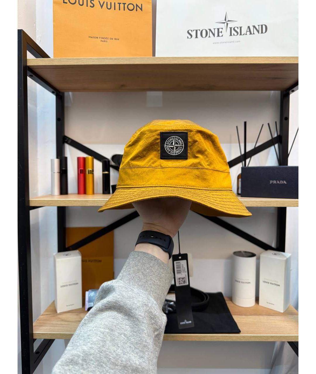 STONE ISLAND Горчичная кепка/бейсболка, фото 4