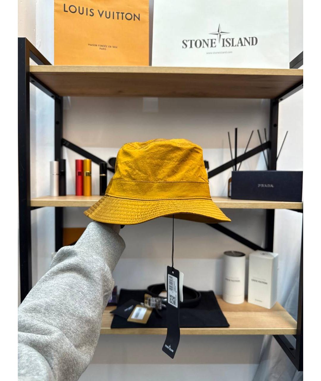 STONE ISLAND Горчичная кепка/бейсболка, фото 2