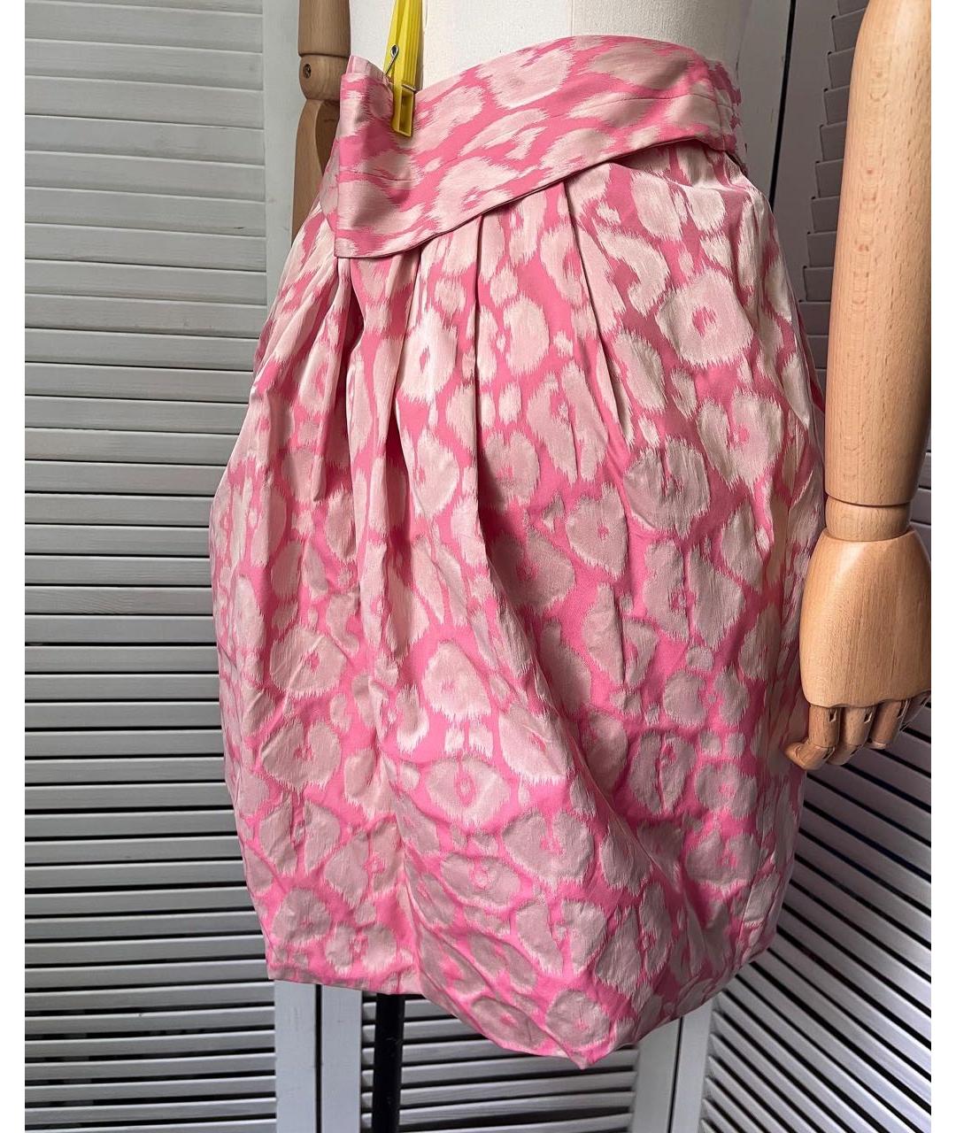 BLUGIRL Розовая юбка миди, фото 3
