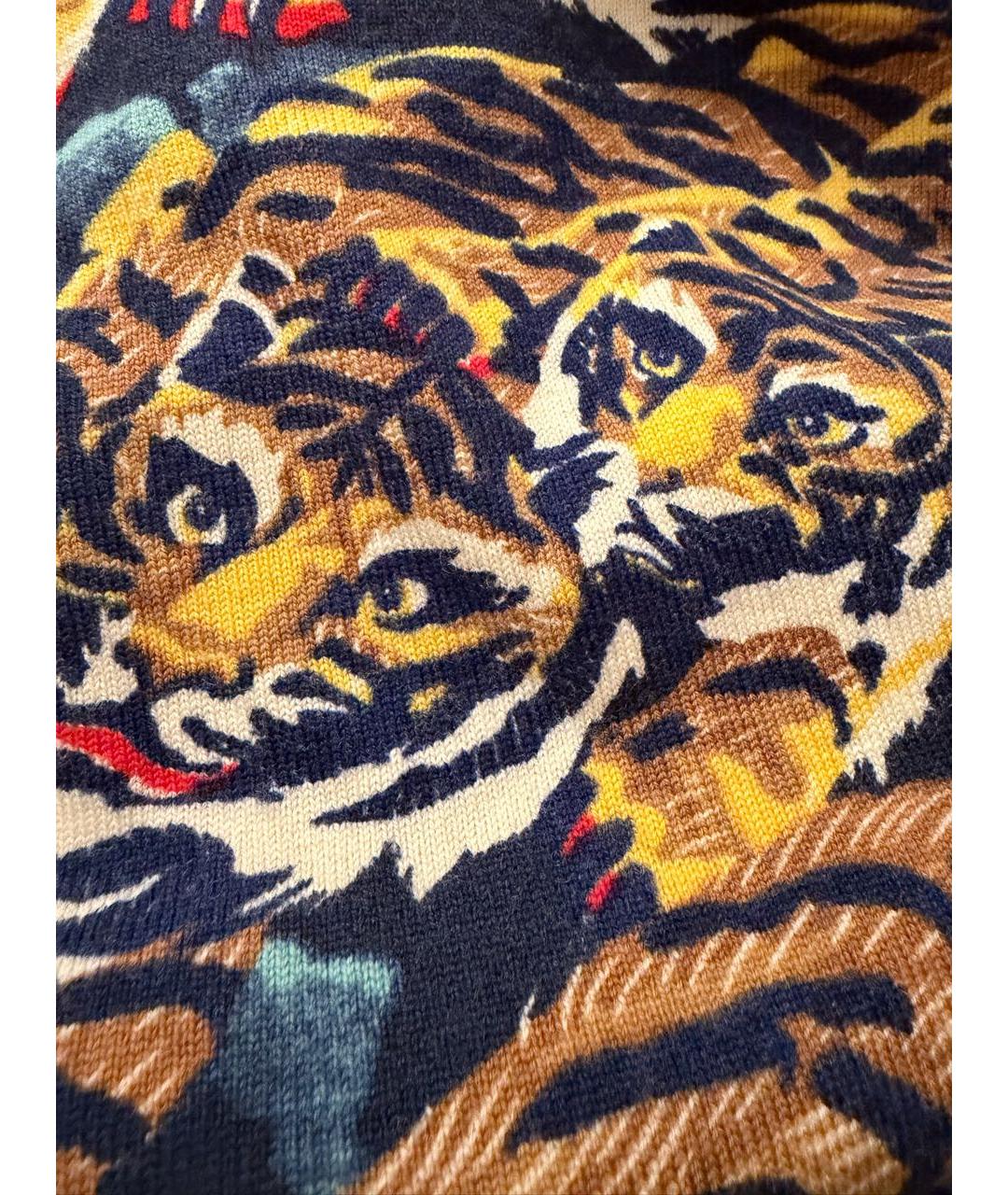 KENZO Мульти шерстяное повседневное платье, фото 6