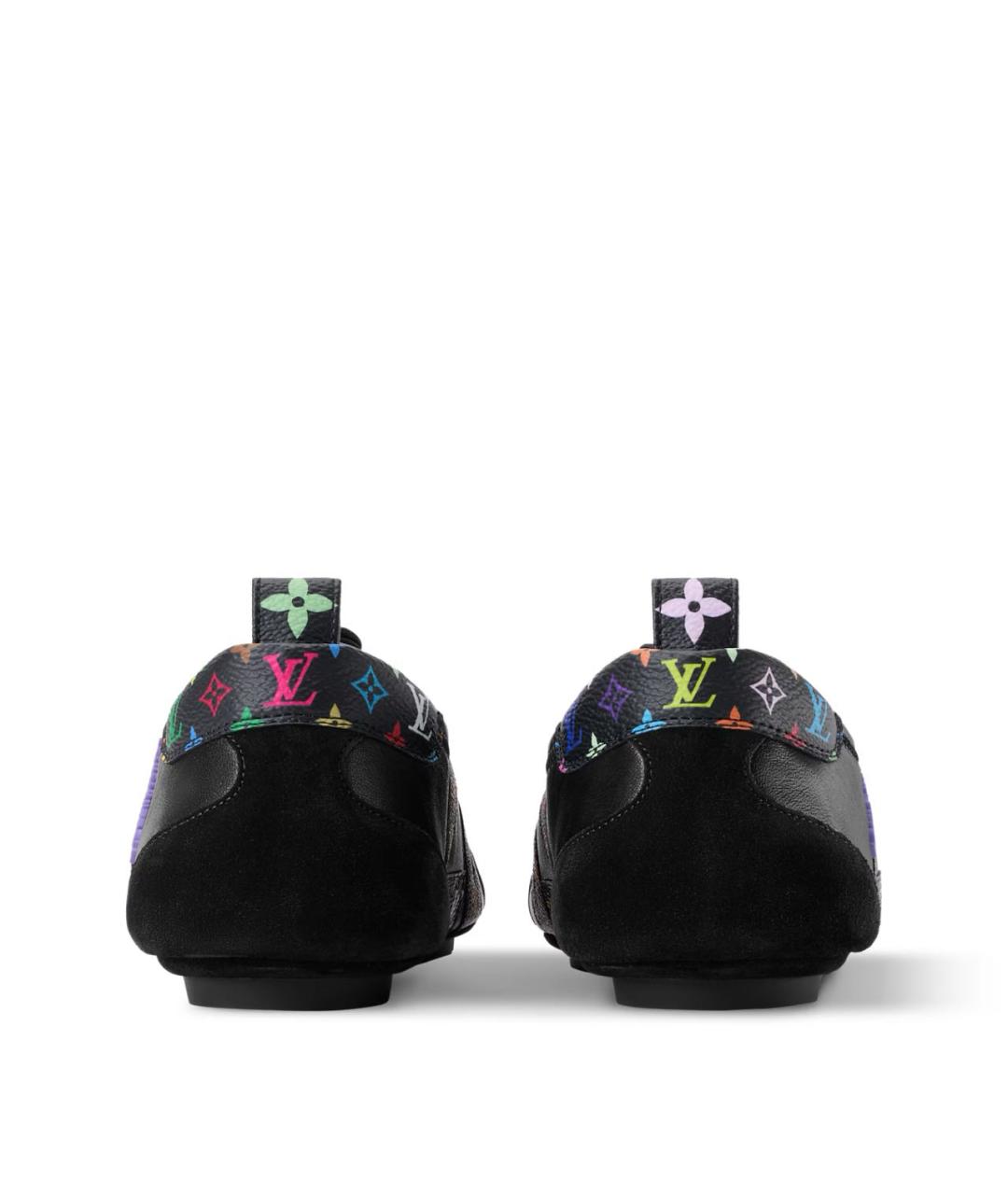 LOUIS VUITTON Черные кожаные кроссовки, фото 4
