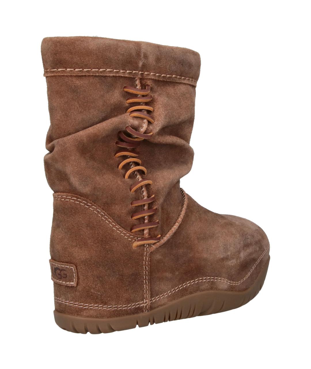 UGG Коричневые замшевые сапоги, фото 4