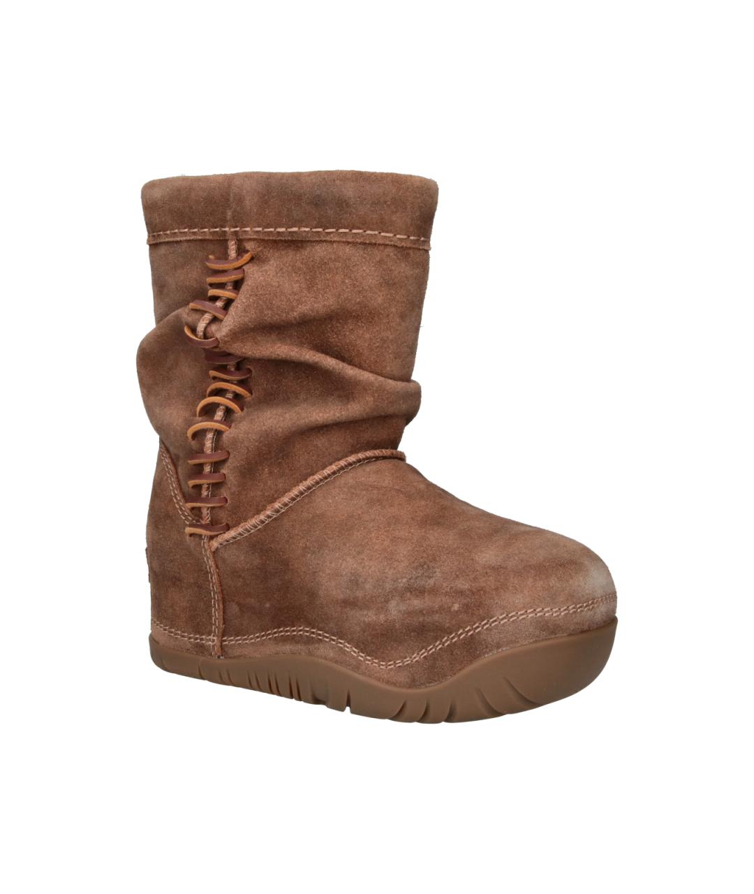 UGG Коричневые замшевые сапоги, фото 2