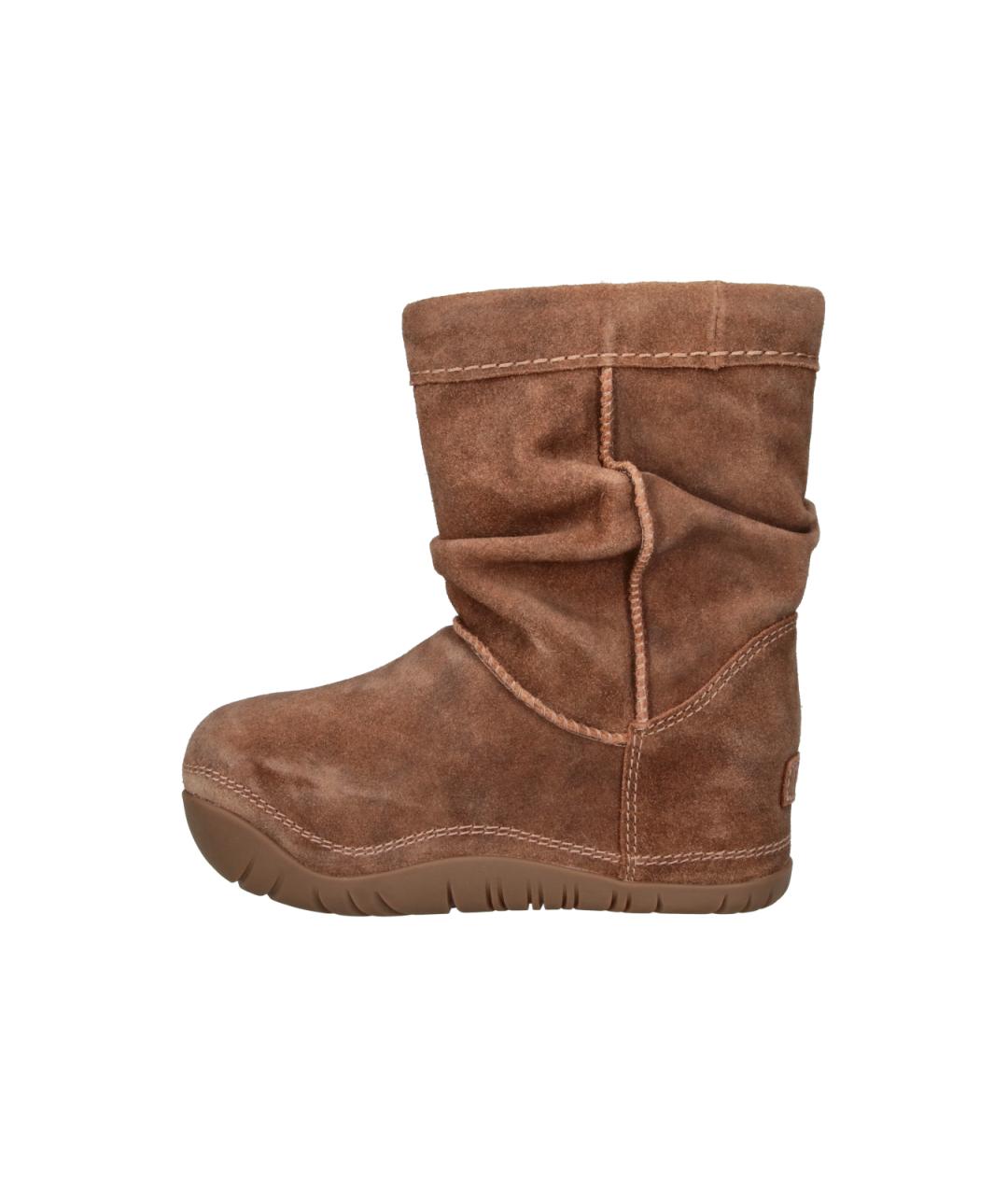 UGG Коричневые замшевые сапоги, фото 3