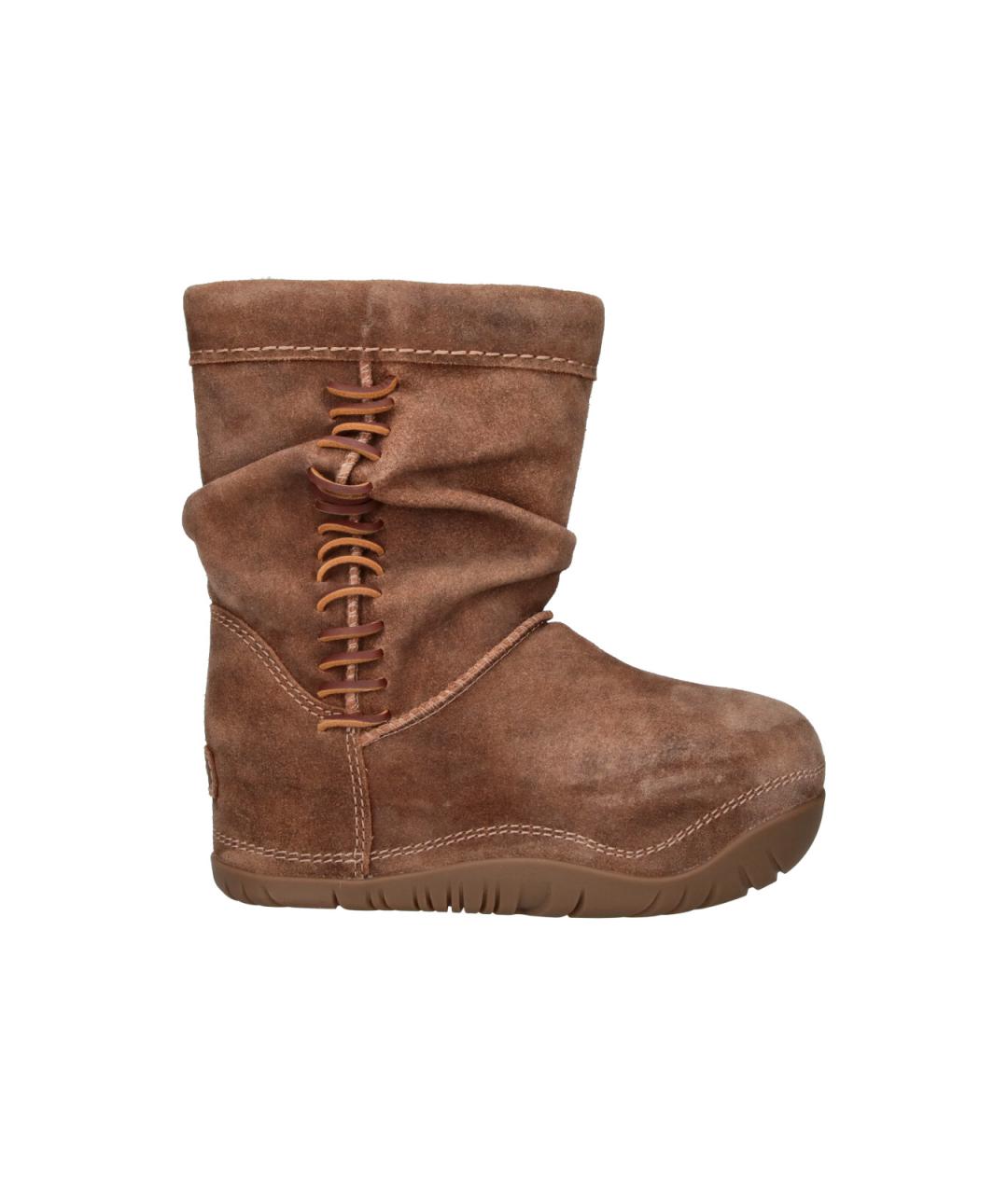 UGG Коричневые замшевые сапоги, фото 6