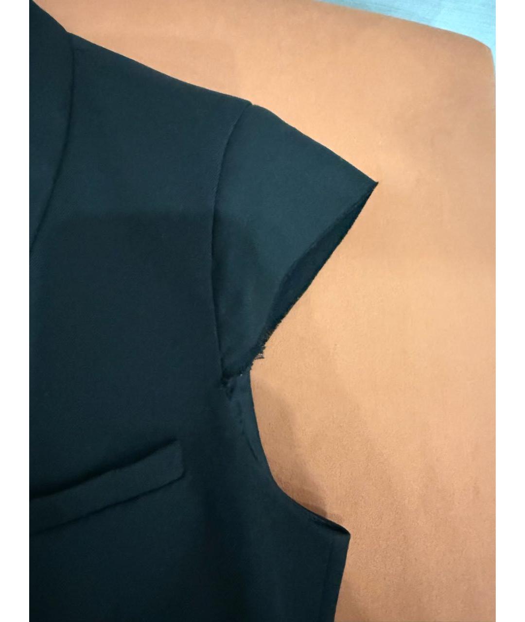 HELMUT LANG Черный шерстяной жилет, фото 4