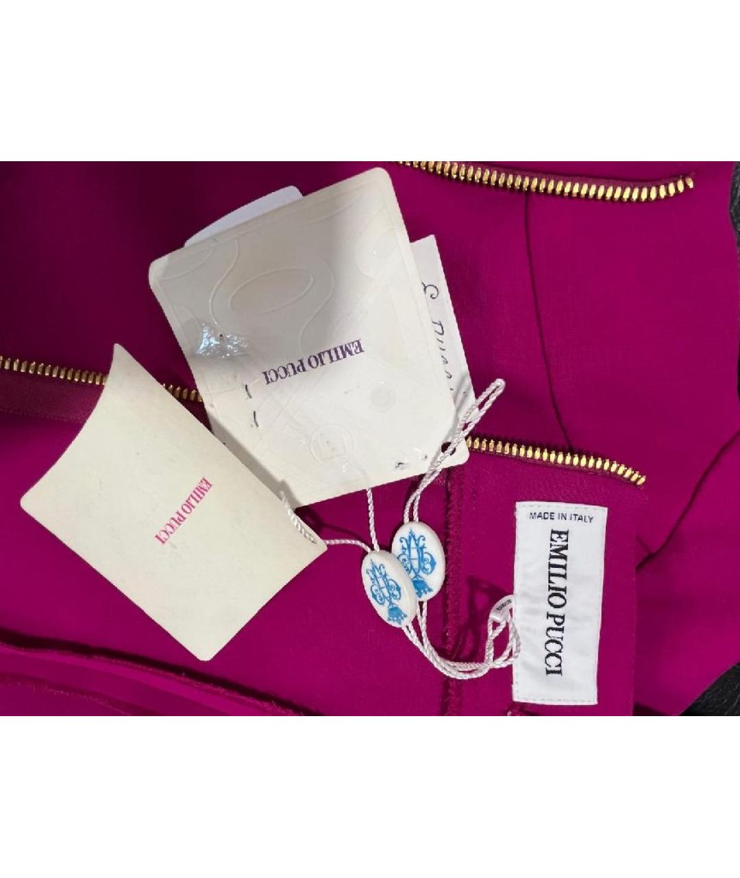EMILIO PUCCI Розовое коктейльное платье, фото 3