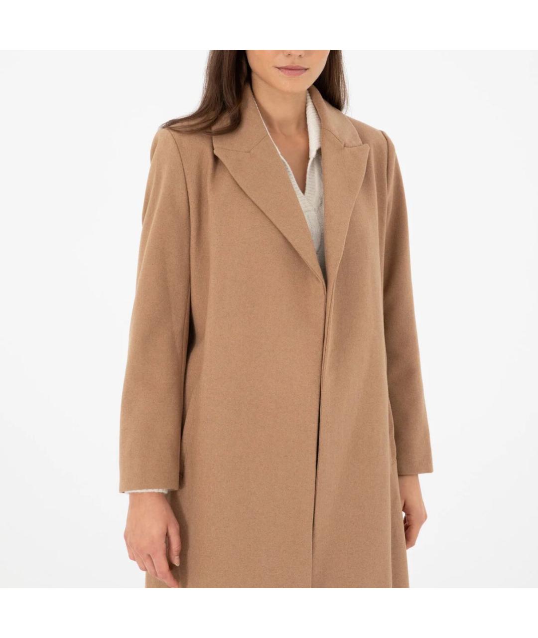 MAX MARA Бежевое шерстяное пальто, фото 3