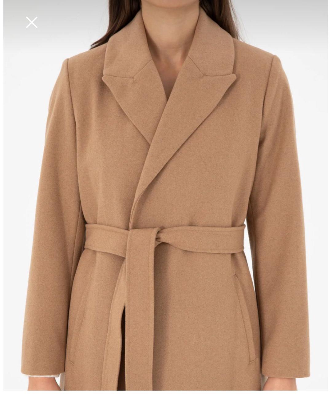 MAX MARA Бежевое шерстяное пальто, фото 4