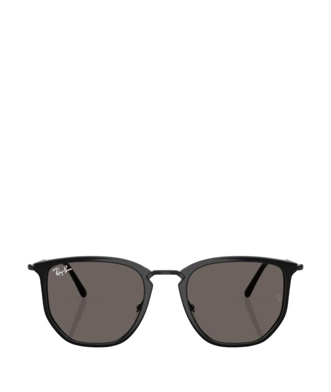 RAY BAN Черные пластиковые солнцезащитные очки, фото 1