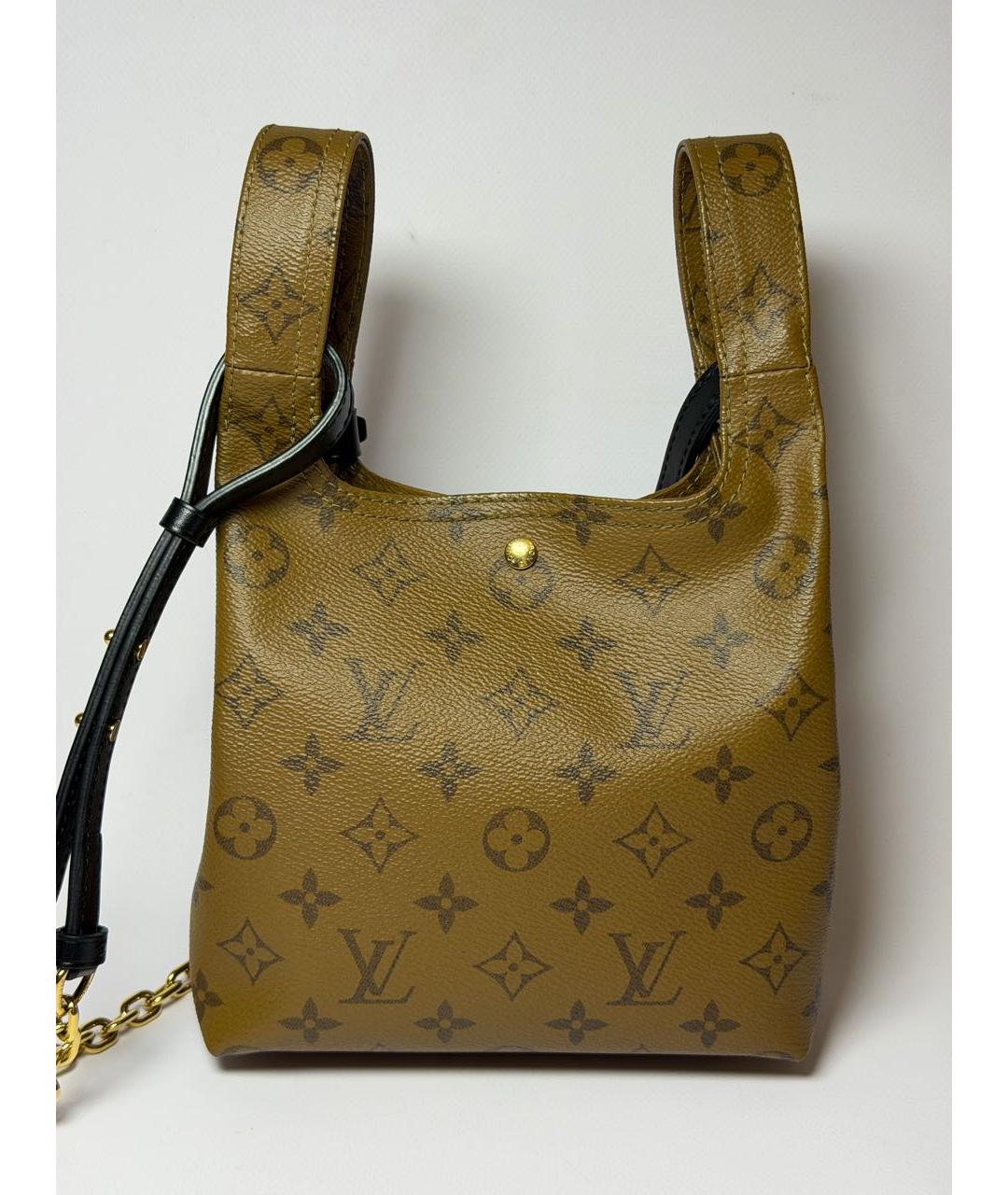 LOUIS VUITTON Коричневая сумка через плечо из канвы, фото 3
