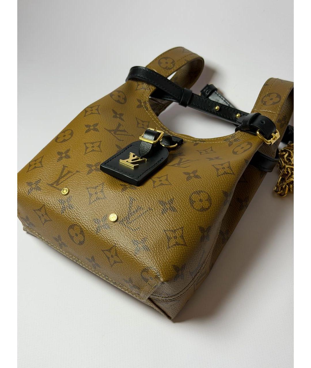 LOUIS VUITTON Коричневая сумка через плечо из канвы, фото 8
