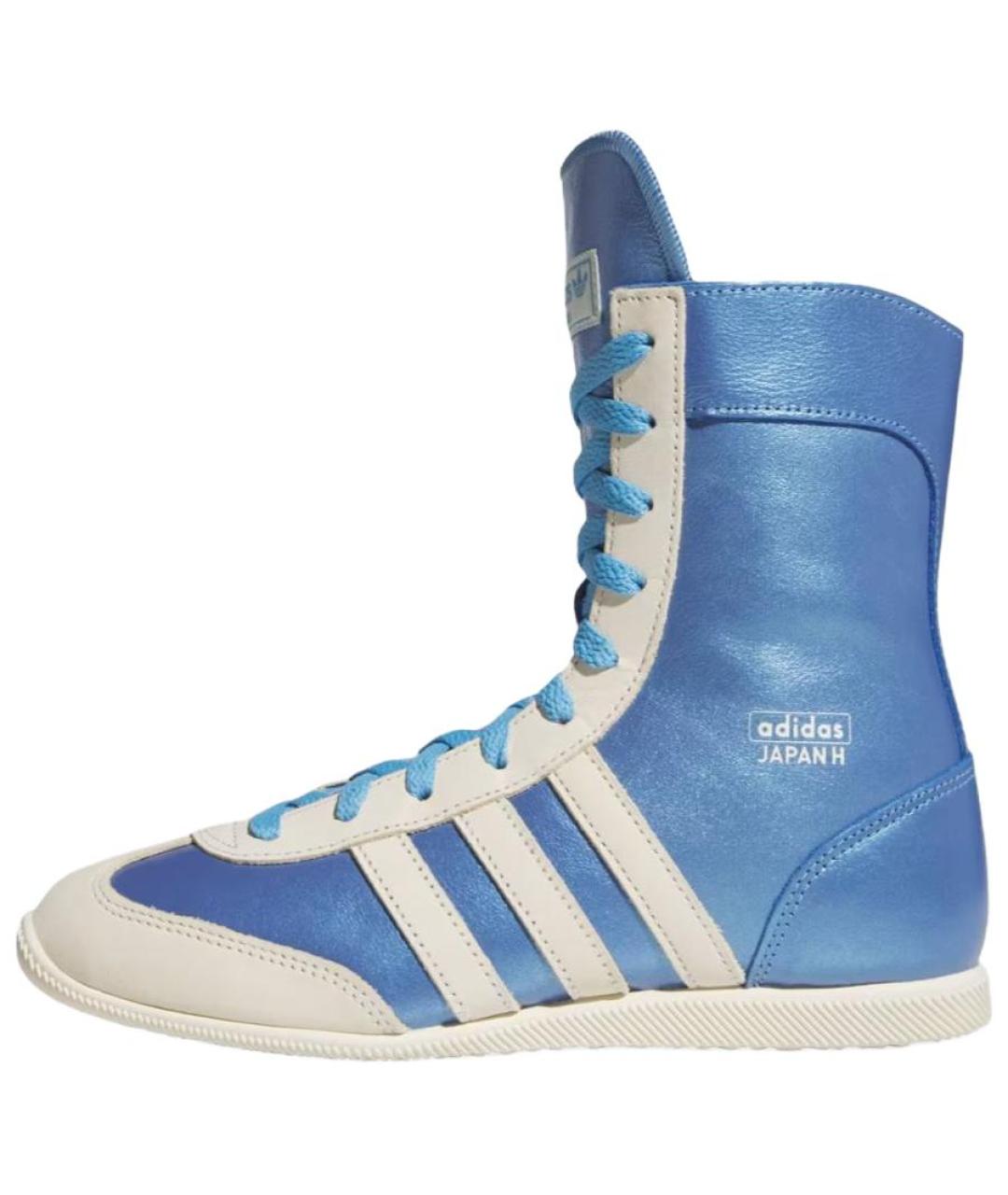 ADIDAS Синие кожаные кроссовки, фото 2