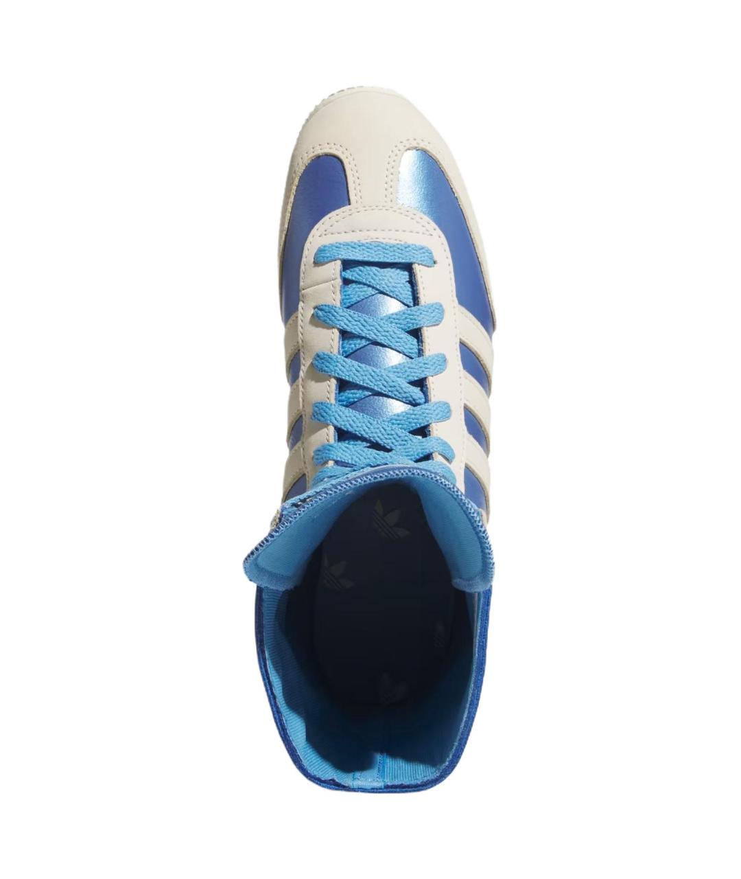 ADIDAS Синие кожаные кроссовки, фото 3