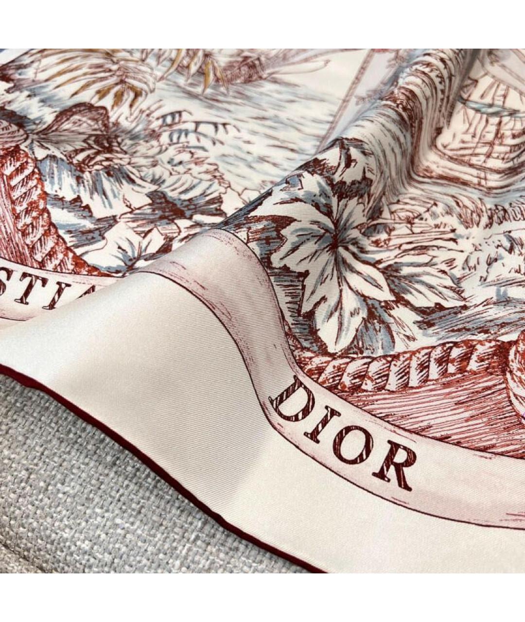 CHRISTIAN DIOR Мульти шелковый платок, фото 3