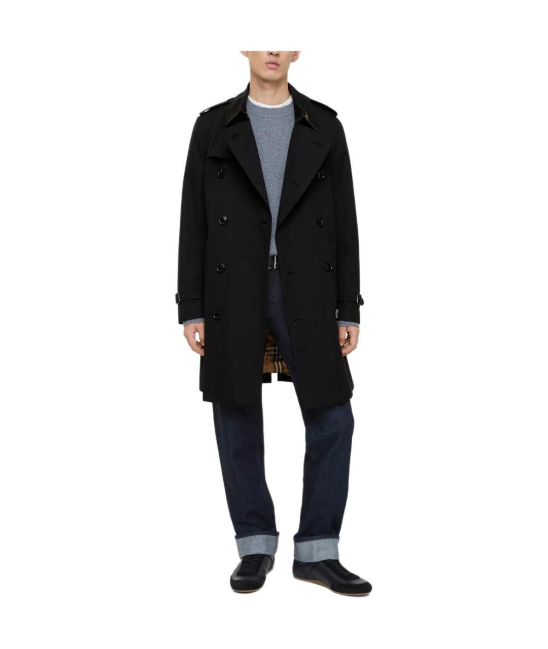 BURBERRY Черный тренч / плащ, фото 3