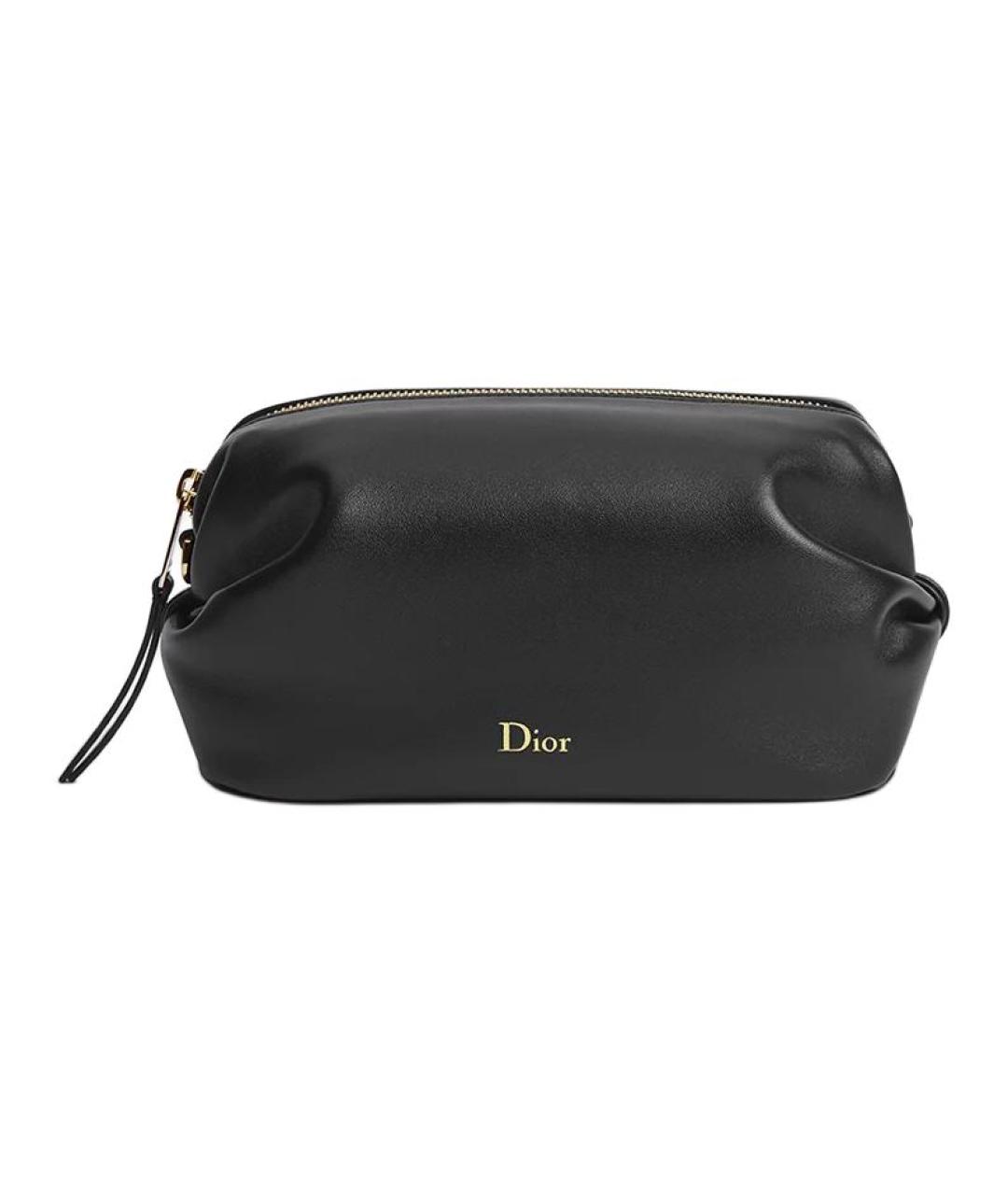 CHRISTIAN DIOR Черная кожаная сумка через плечо, фото 2
