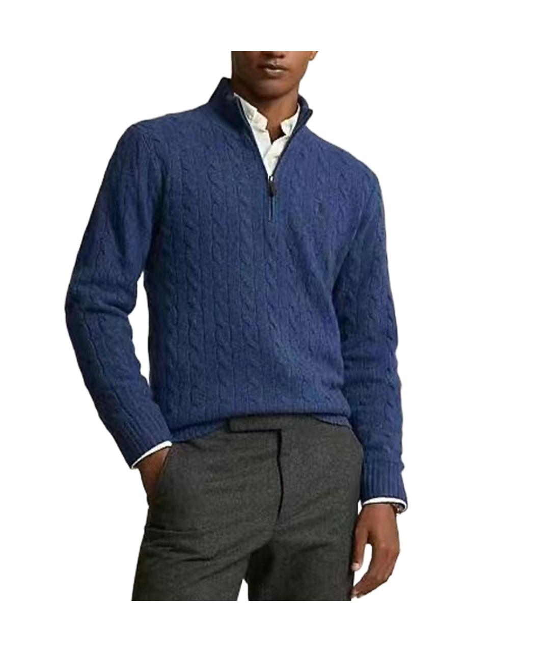 POLO RALPH LAUREN Темно-синий джемпер / свитер, фото 2