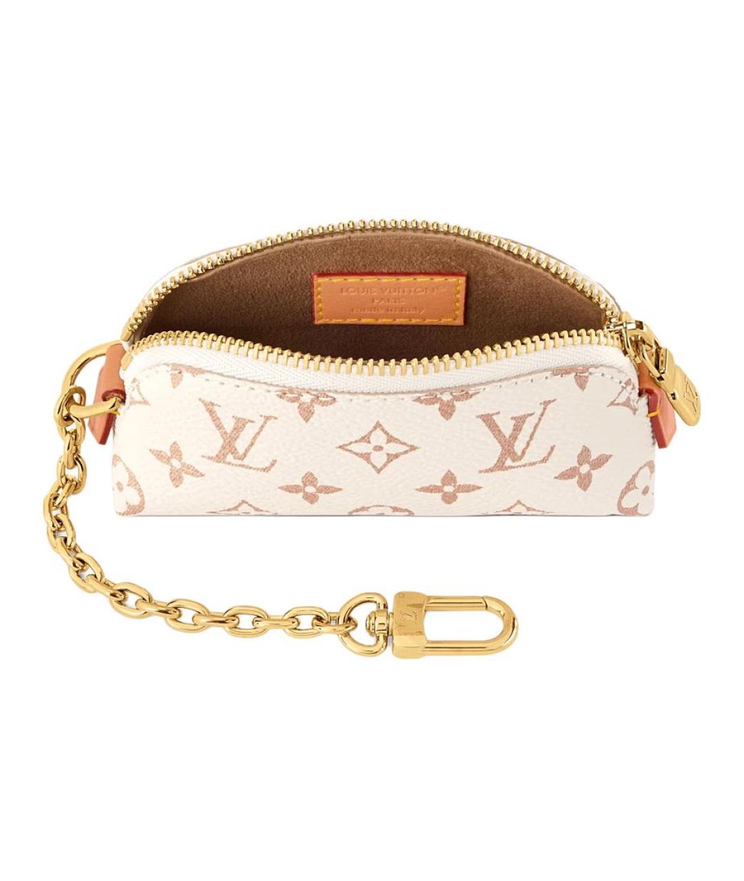 LOUIS VUITTON Бежевая косметичка из канвы, фото 4