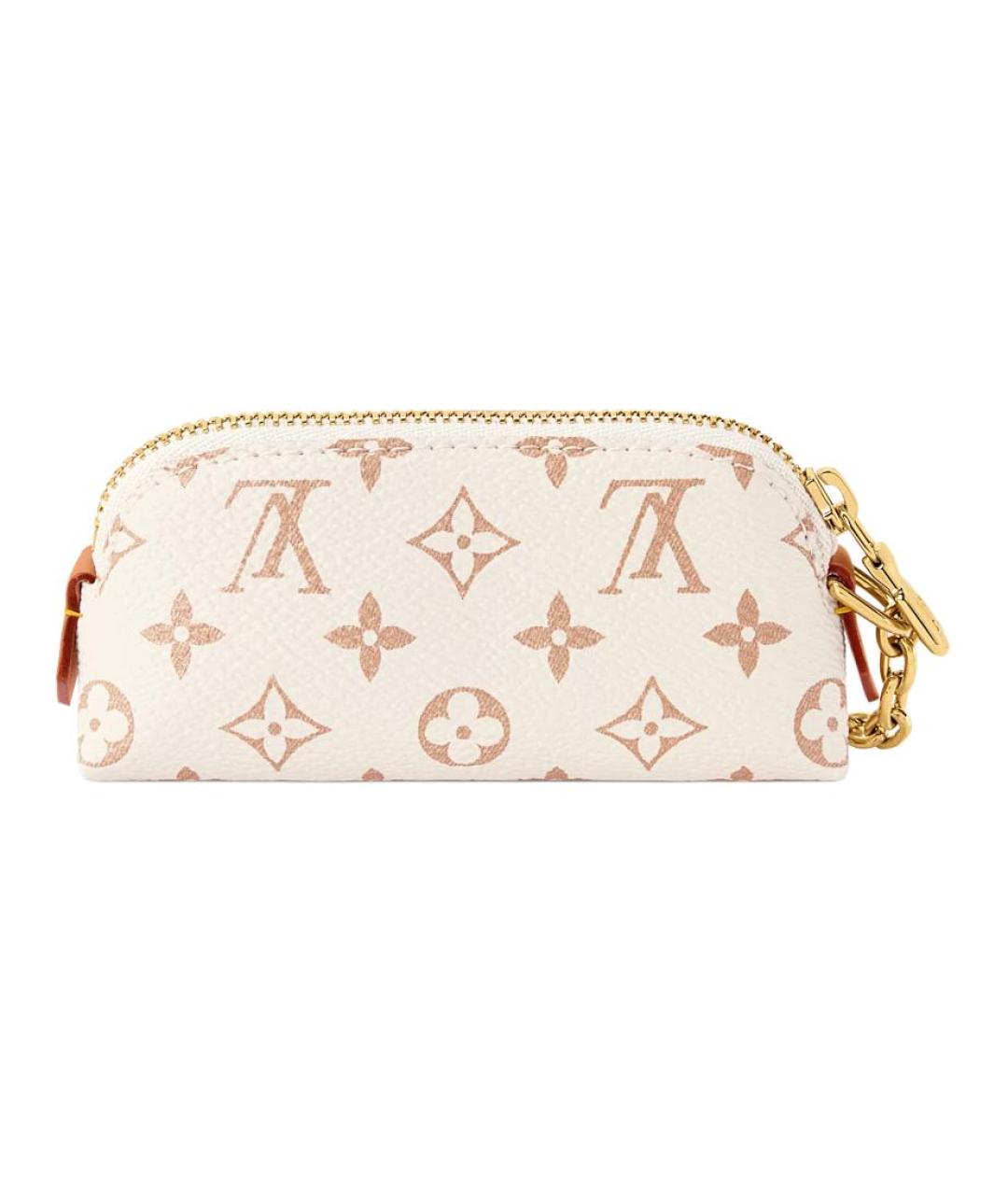 LOUIS VUITTON Бежевая косметичка из канвы, фото 3
