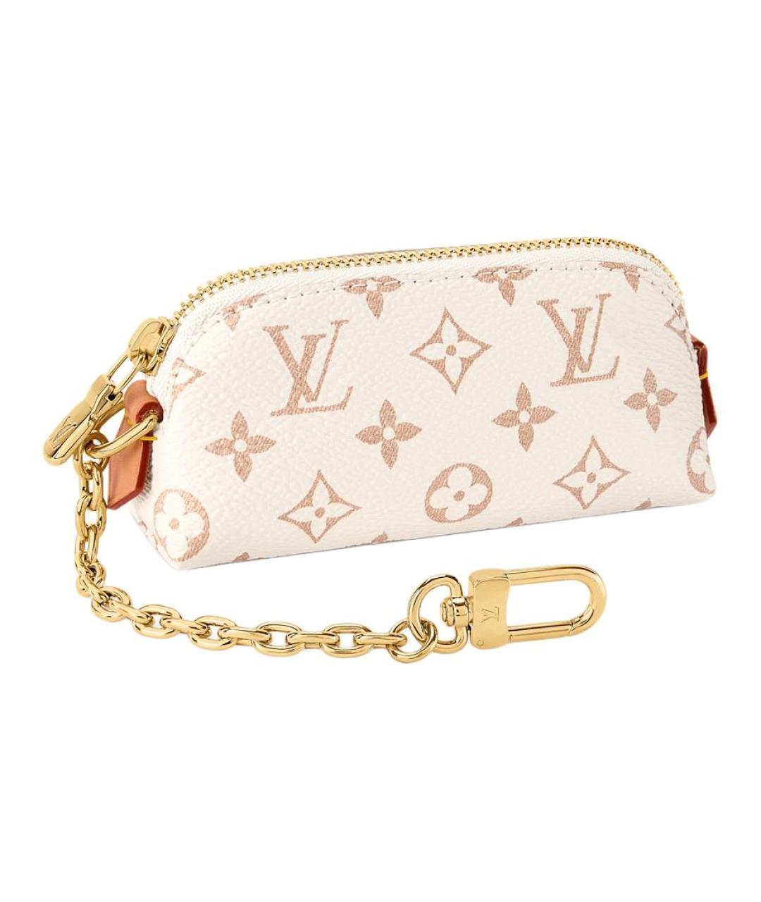 LOUIS VUITTON Бежевая косметичка из канвы, фото 2