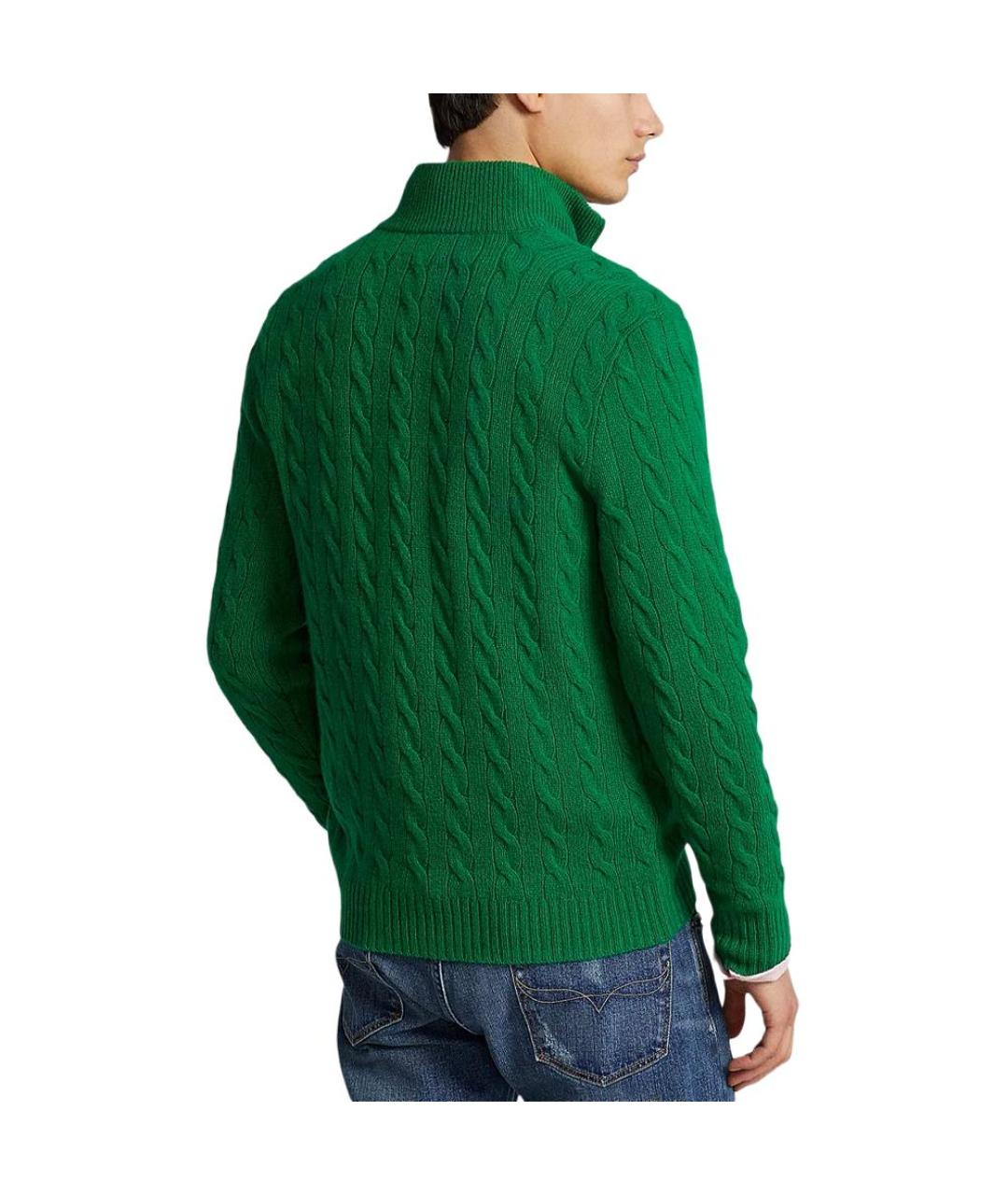 POLO RALPH LAUREN Зеленый джемпер / свитер, фото 3