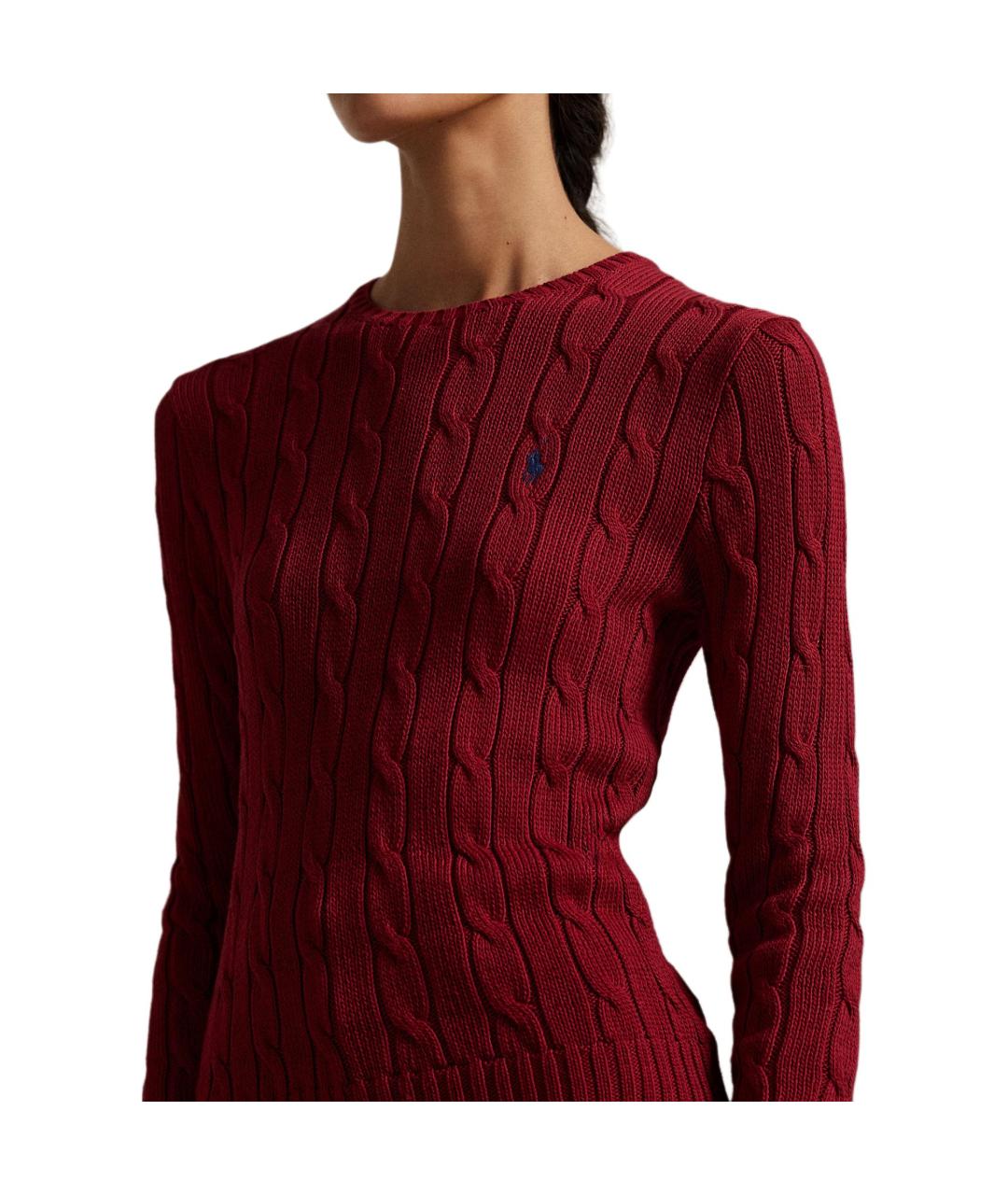 POLO RALPH LAUREN Красный хлопковый джемпер / свитер, фото 2