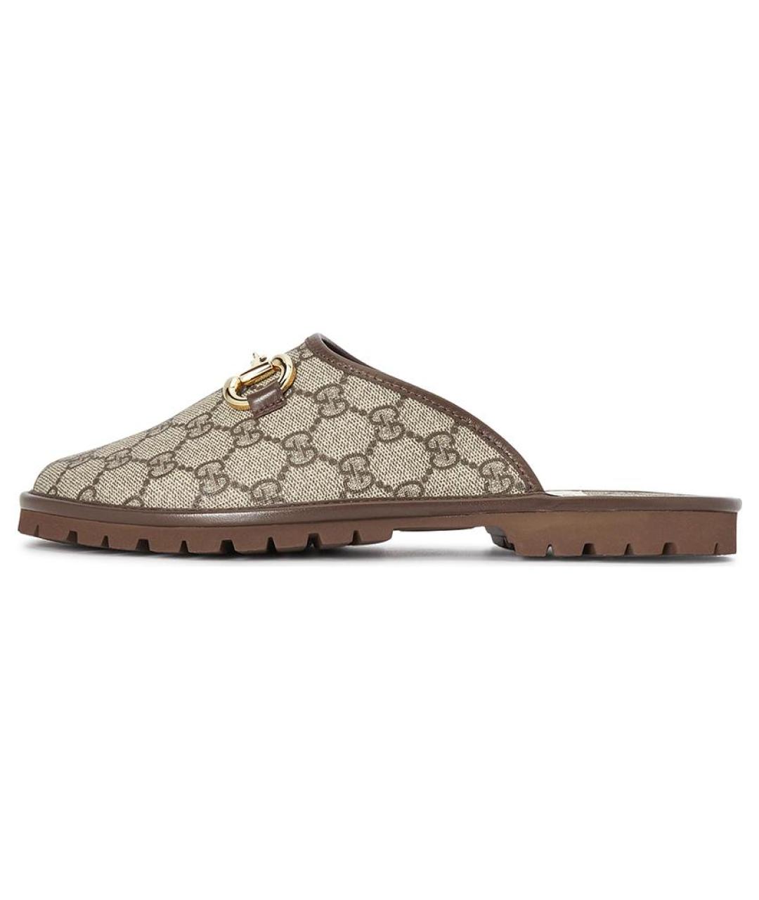 GUCCI Бежевые шлепанцы, фото 6