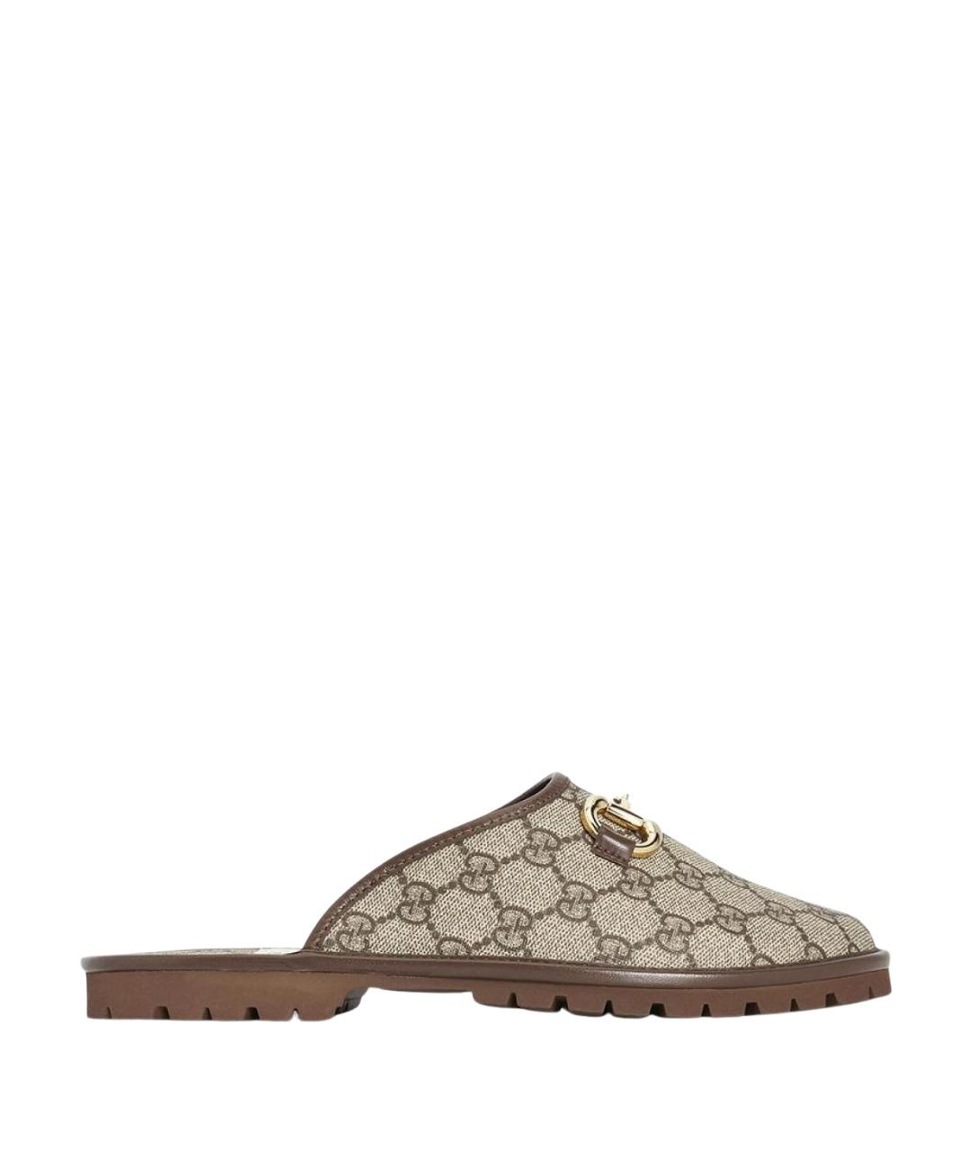 GUCCI Бежевые шлепанцы, фото 1