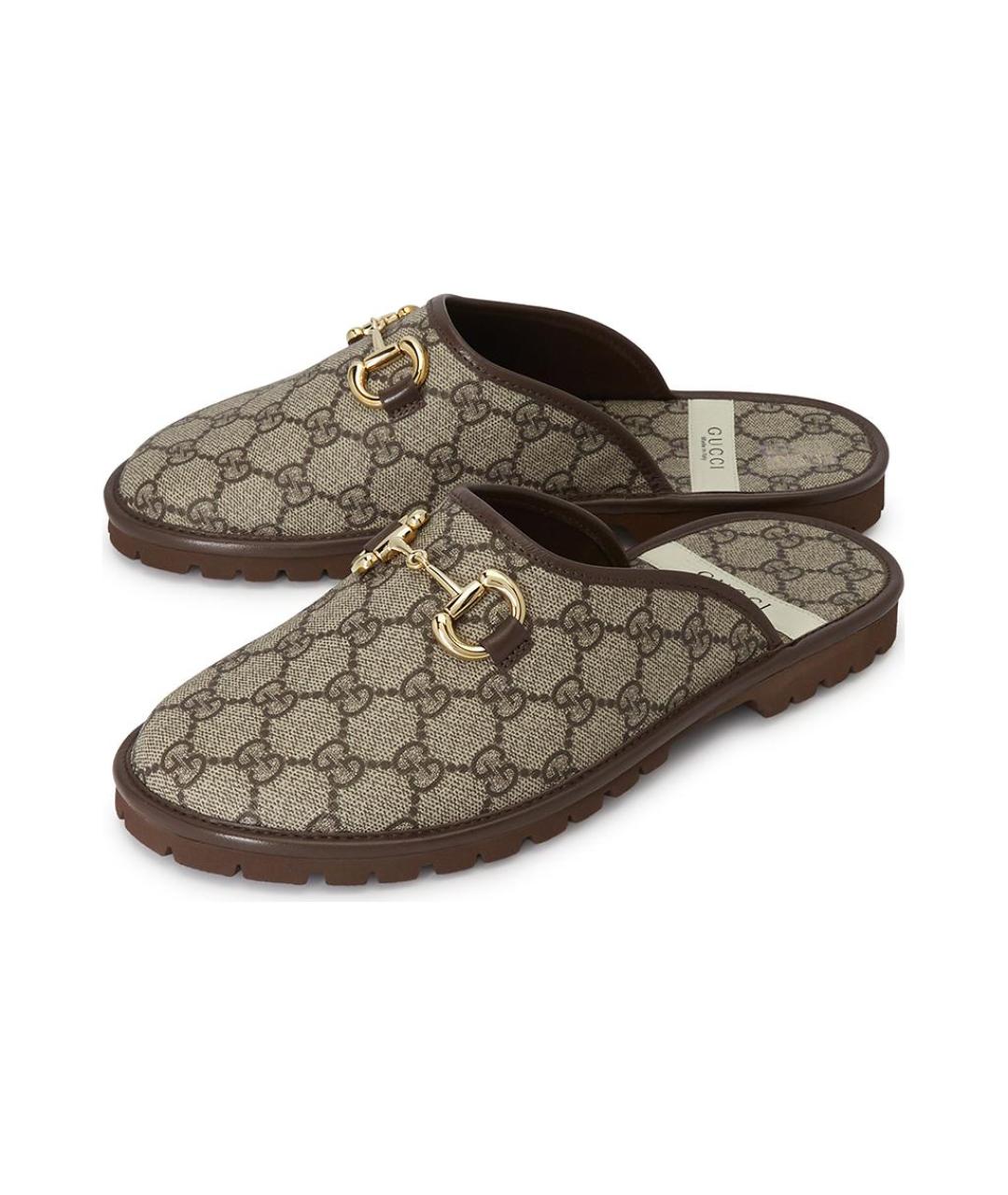 GUCCI Бежевые шлепанцы, фото 2