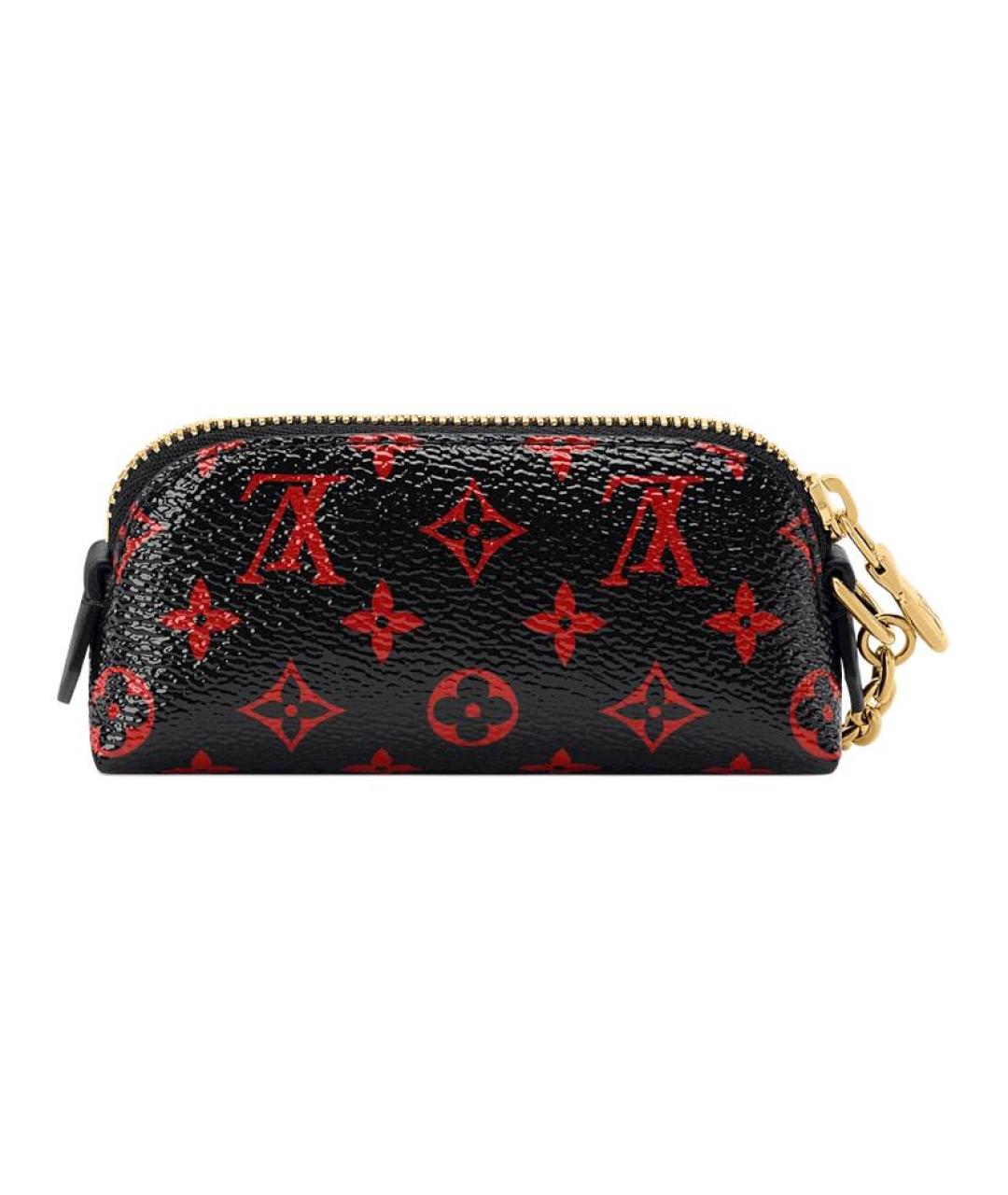 LOUIS VUITTON Черная косметичка из канвы, фото 3