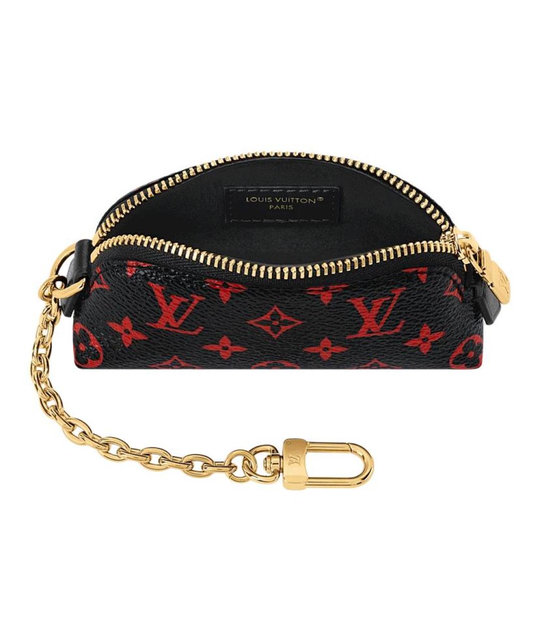 LOUIS VUITTON Черная косметичка из канвы, фото 4