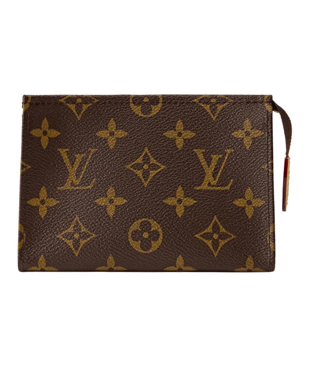 LOUIS VUITTON Коричневая косметичка из канвы, фото 1